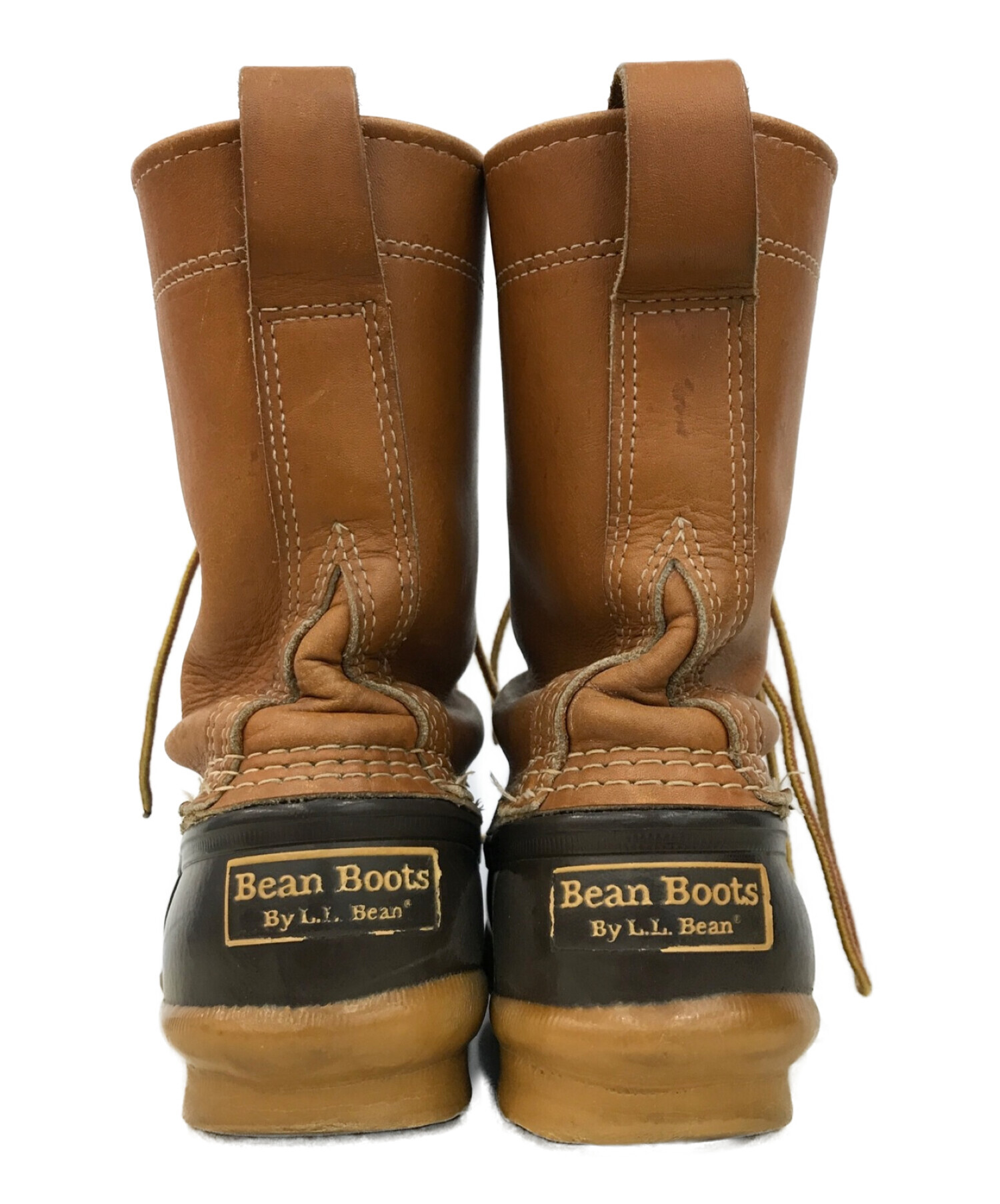 L.L.Bean (エルエルビーン) Tumbled-Leather L.L.Bean Boots, 8 タンブルレザーエルエルビーンブーツ 8インチ  8ホールレースアップビーンブーツ ブラウン サイズ:SIZE 7