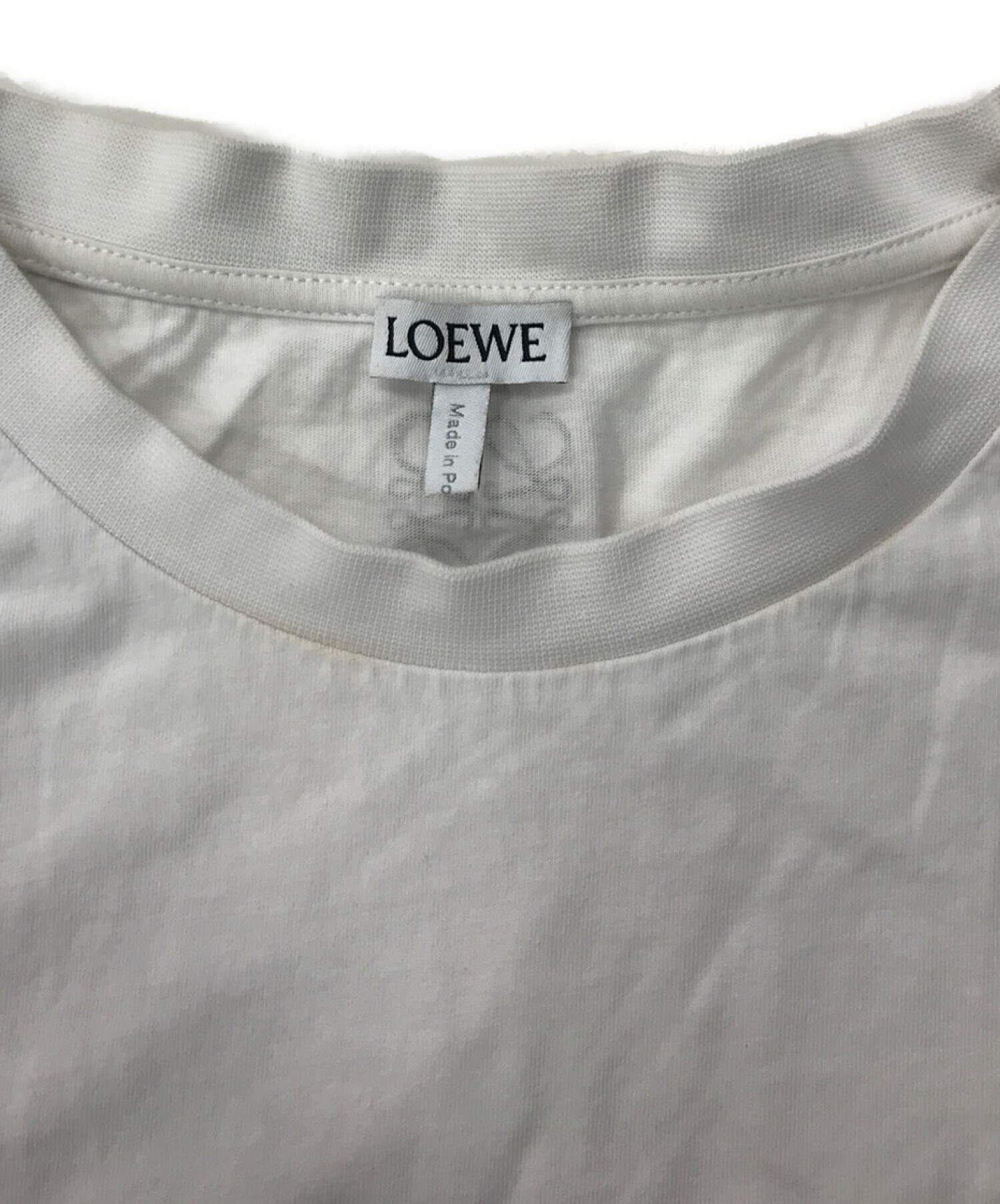 LOEWE (ロエベ) プリントTシャツ　ポートレートTシャツ ホワイト サイズ:M