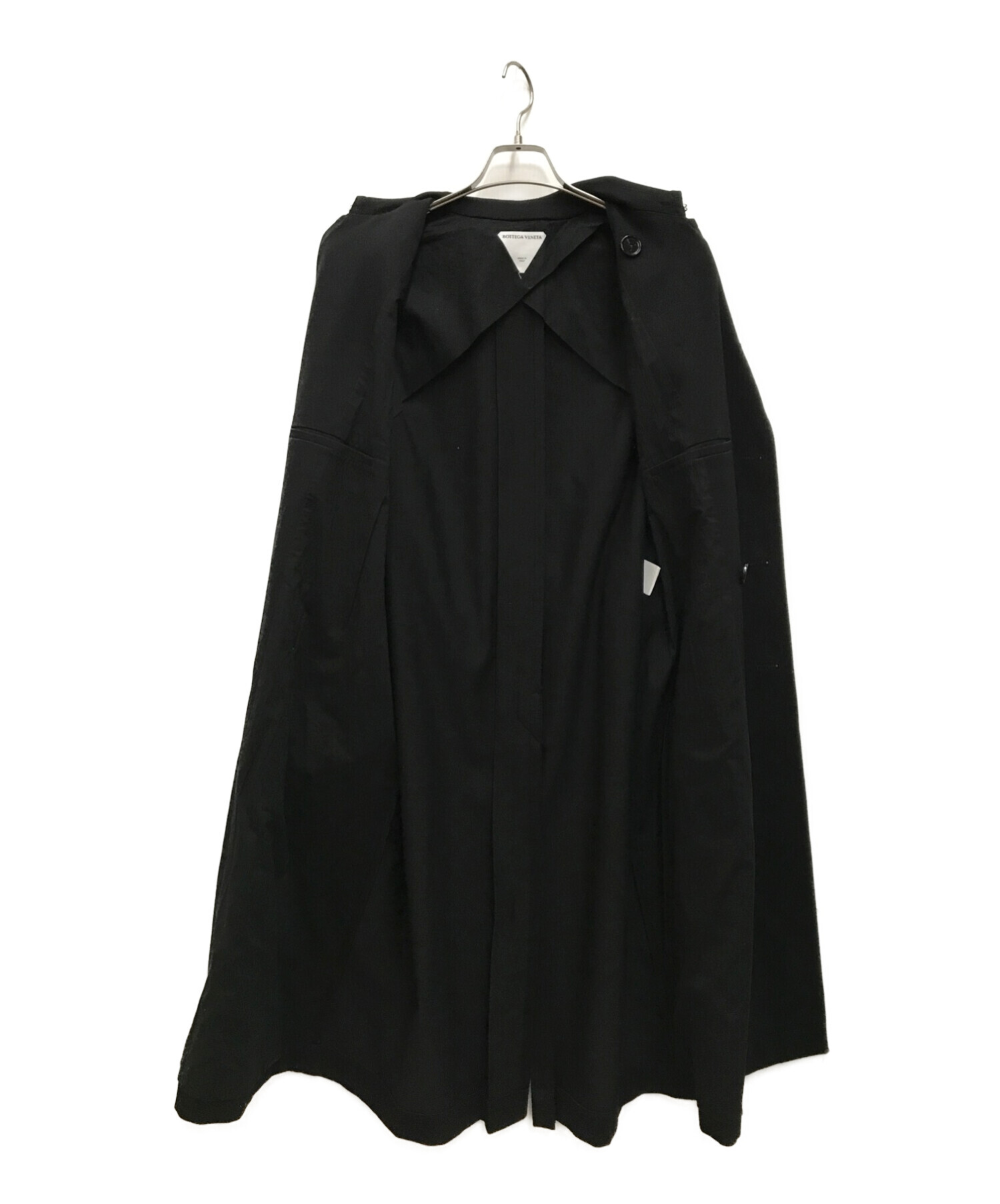 中古・古着通販】BOTTEGA VENETA (ボッテガベネタ) BLACK WOOL TRENCH