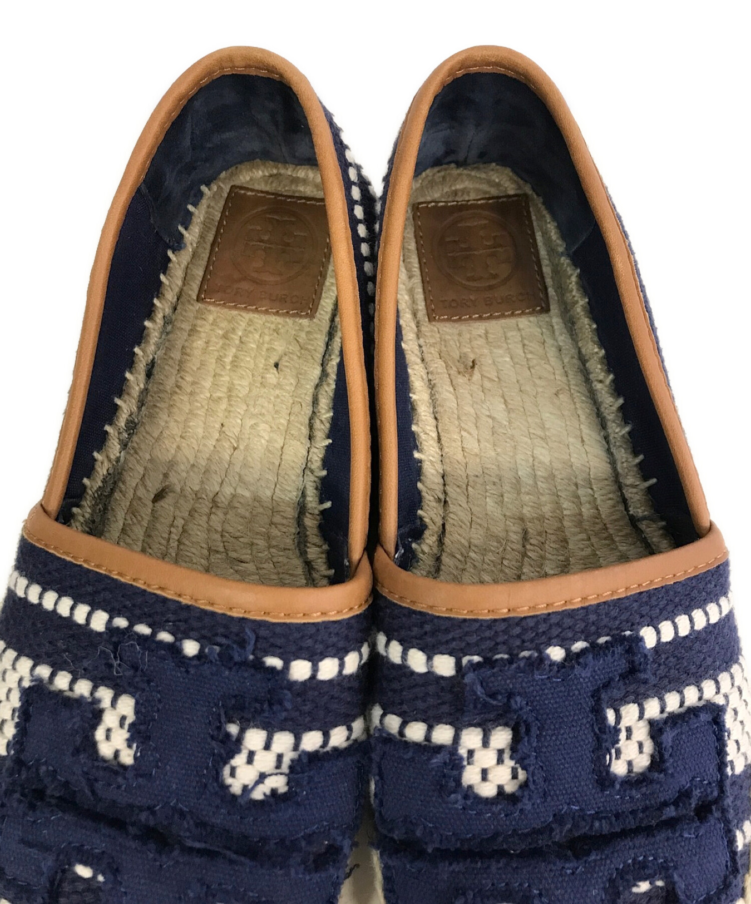 TORY BURCH (トリーバーチ) エスパドリーユ ネイビー サイズ:SIZE 23.5cm