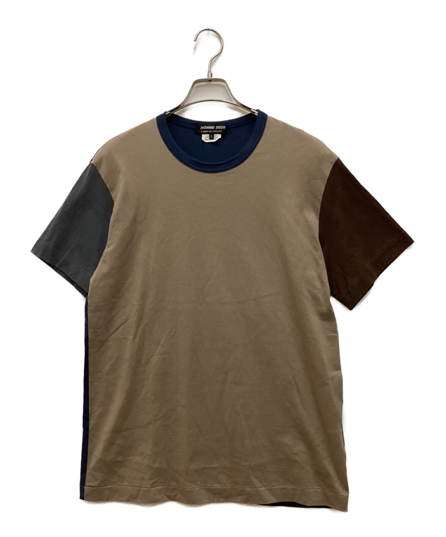 COMME des GARCONS HOMME DEUX (コムデギャルソン オム ドゥ) マルチパターンTシャツ　クレイジーパターン半袖カットソー  マルチカラー サイズ:L