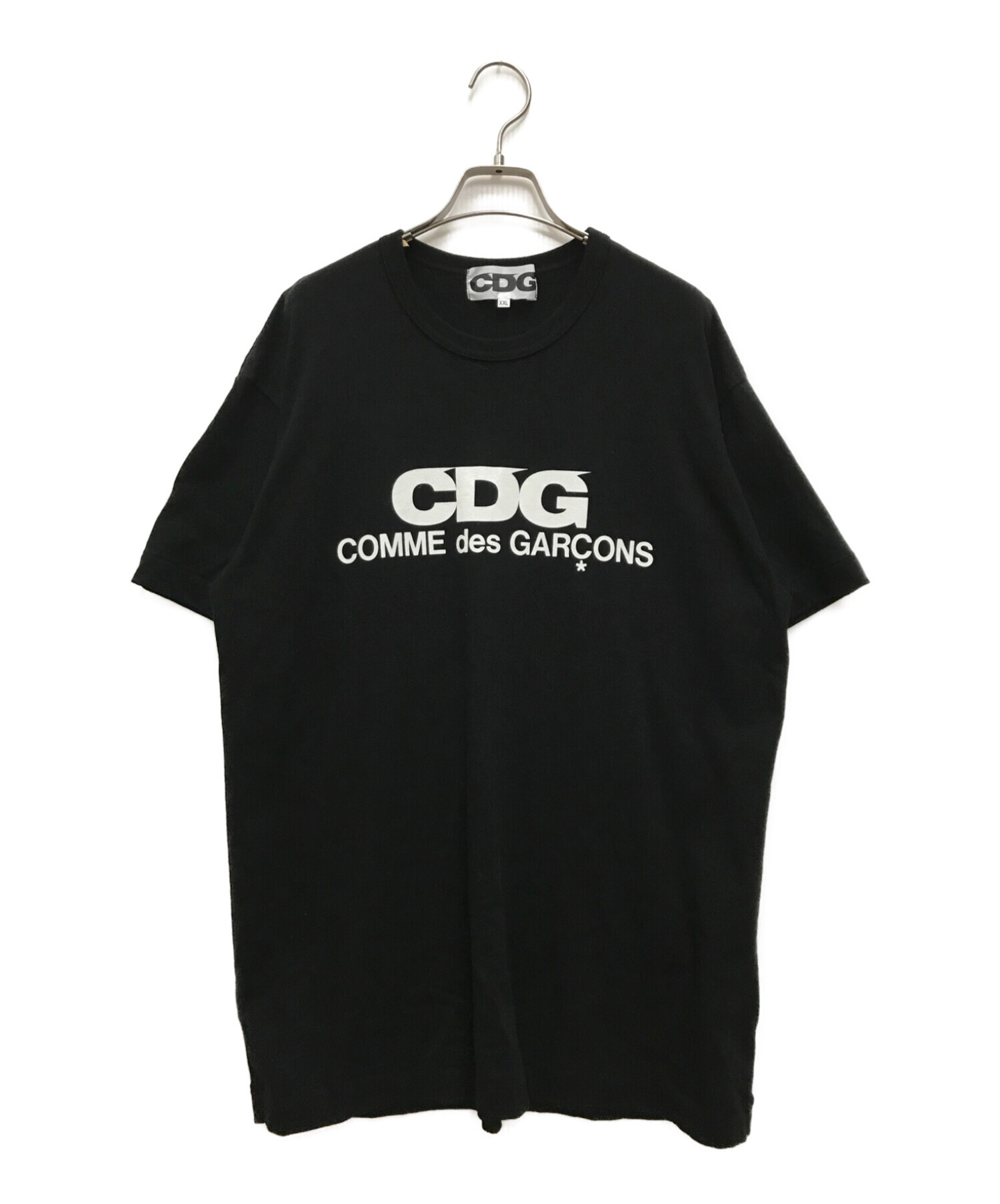 COMME des GARCONS (コムデギャルソン) CDG ロゴプリントTシャツ　半袖カットソー ブラック サイズ:XXL