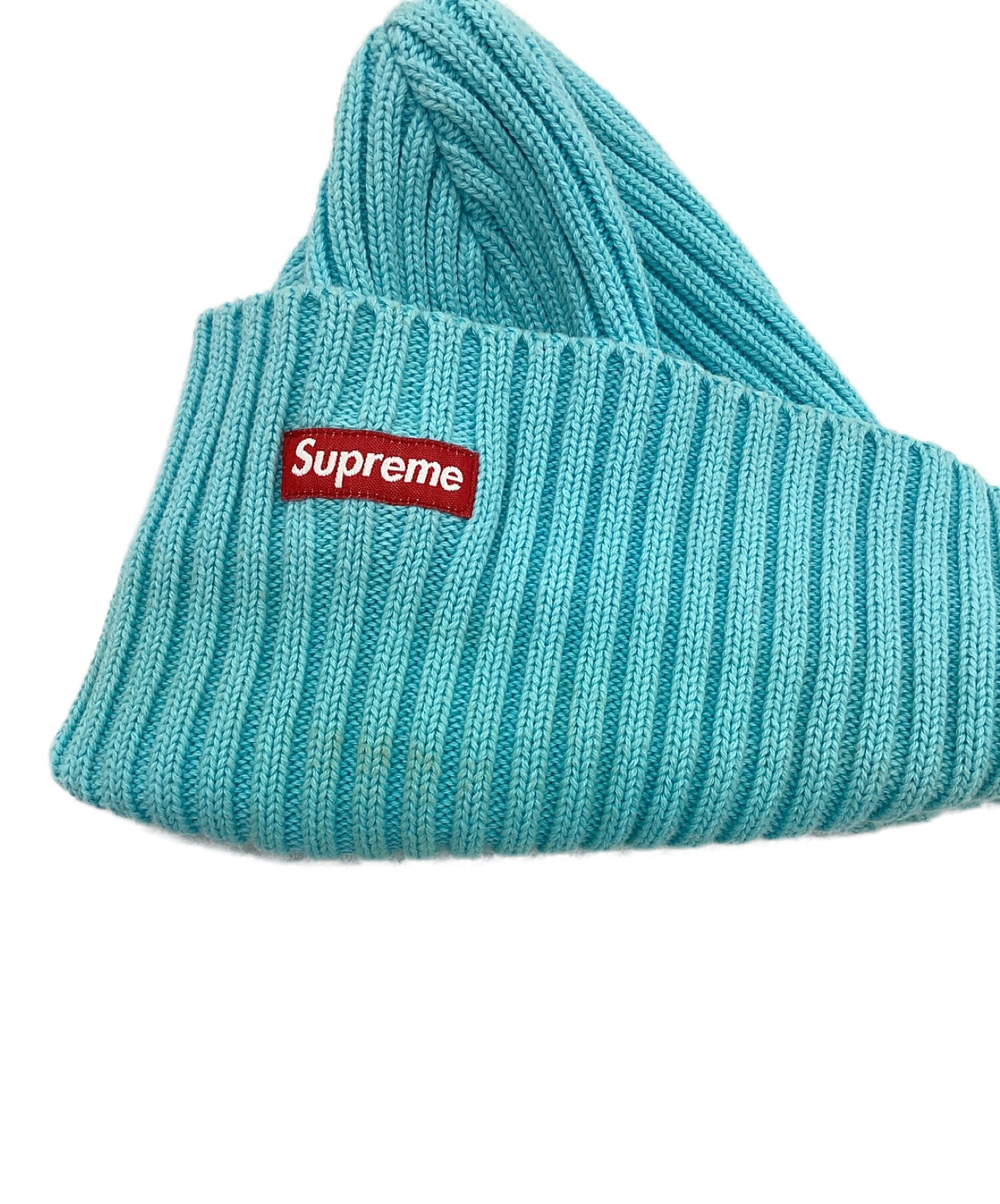 SUPREME (シュプリーム) overdyed beanie　オーバーダイ ビーニー　ニット帽　ニットキャップ ブルー