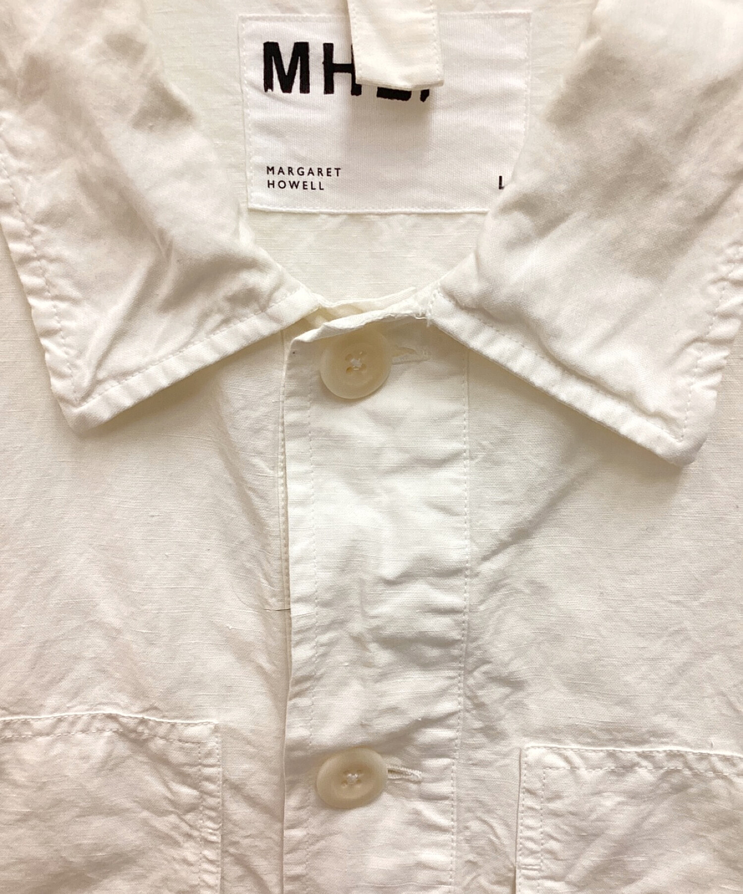 中古・古着通販】MHL (エムエイチエル) プルオーバーシャツ コットン