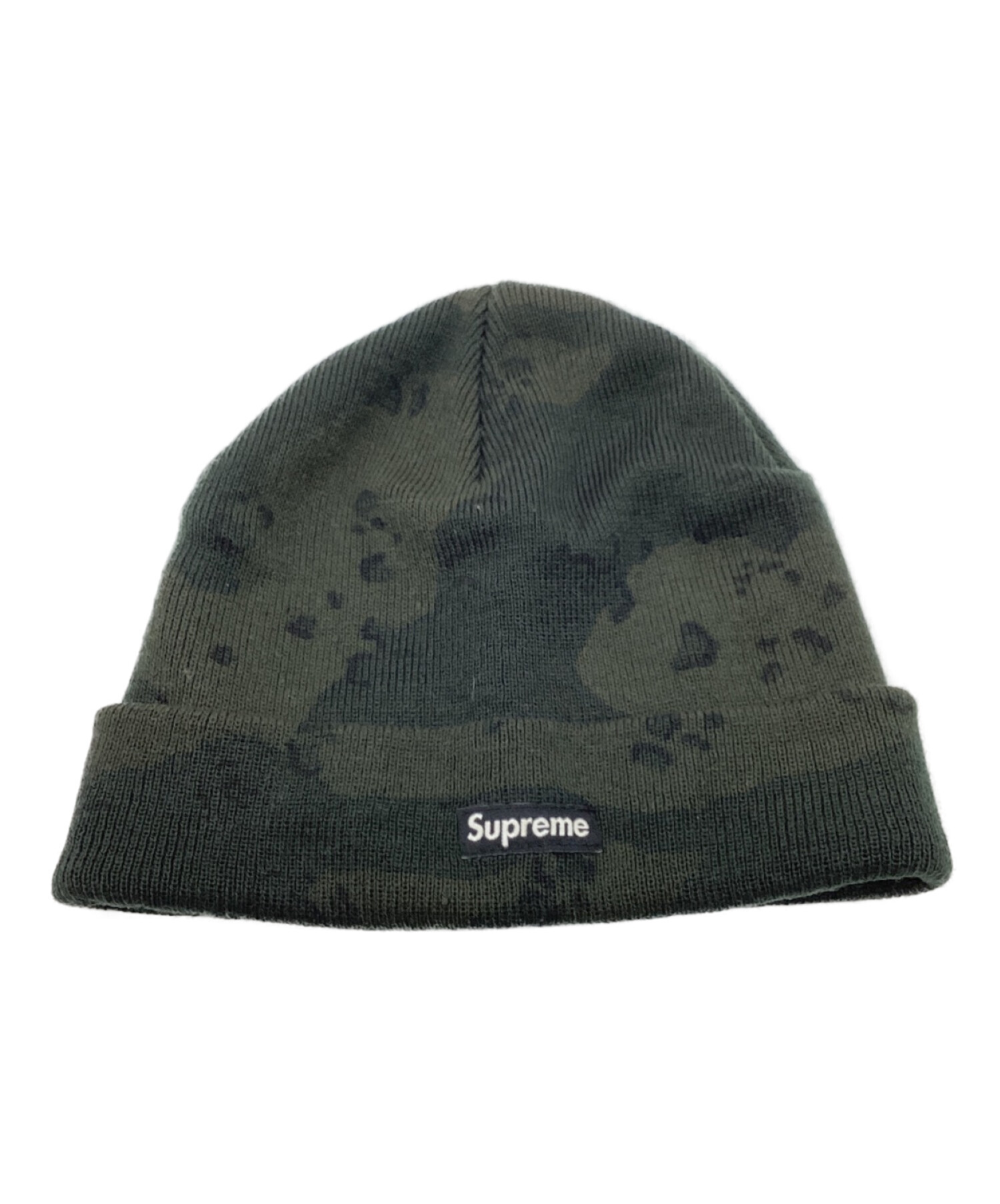 SUPREME (シュプリーム) PRINTED CAMO BEANIE　プリンテッドカモビーニー　ニットキャップ　ニット帽 オリーブ