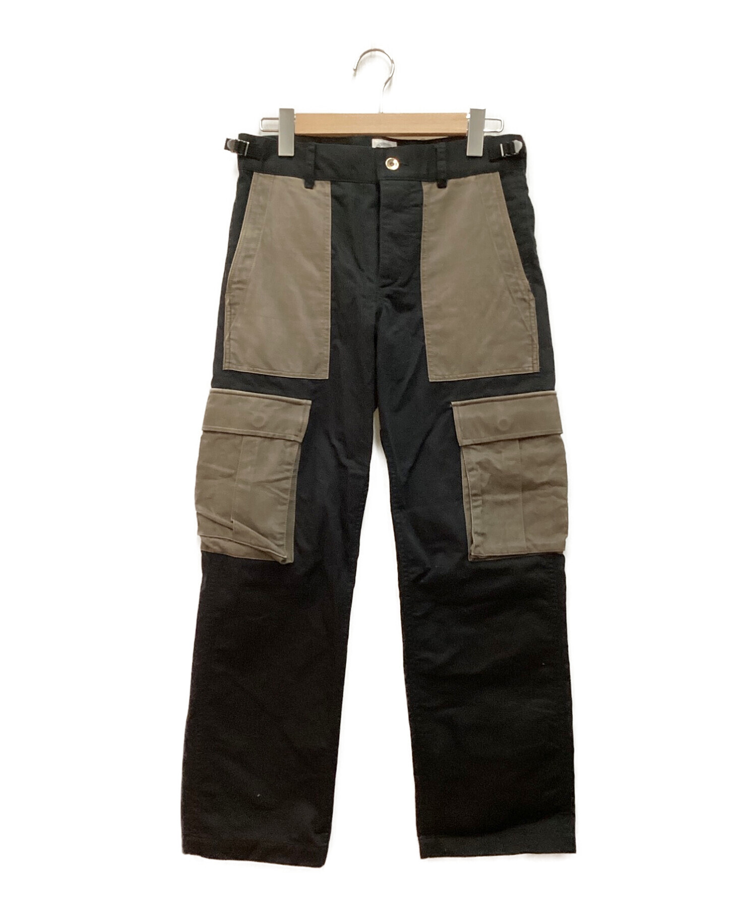 SIMPLY COMPLICATED (シンプリーコンプリケイティド) mechanic cargo pants　メカニックカーゴパンツ　ワークパンツ  ブラック サイズ:S