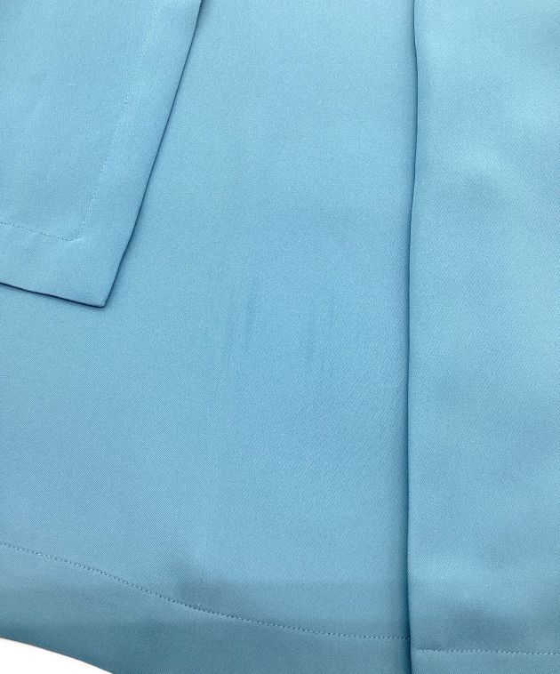 CULLNI (クルニ) オープンカラーフラップシャツ　半袖比翼シャツ ブルー サイズ:2