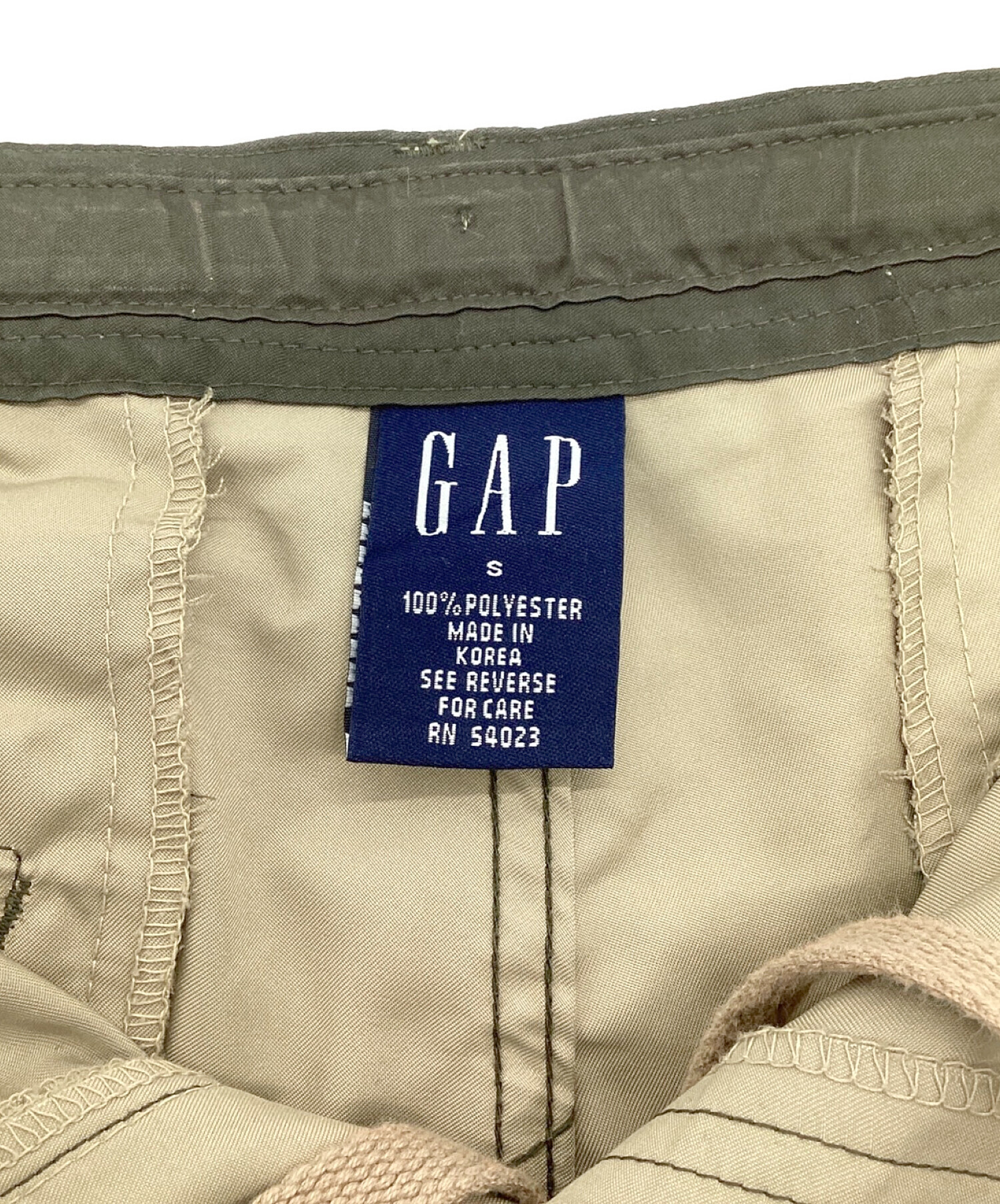 GAP (ギャップ) カーゴパンツ カーキ サイズ:S