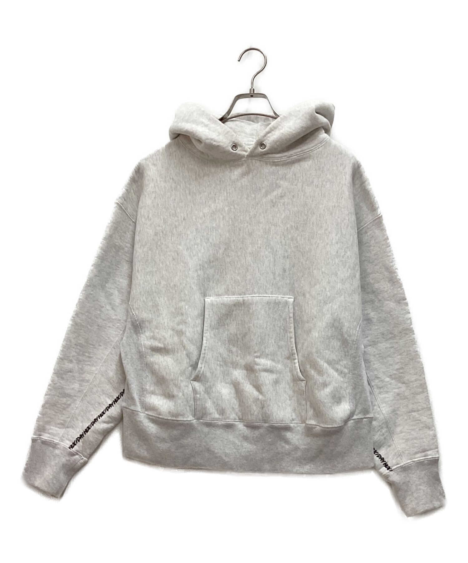 holiday (ホリデー) ULTRA HEAVY SWEAT HOODIE ウルトラヘビースウェットフーディー　フーデッドスウェットシャツ　 パーカー ライトグレー サイズ:one-size