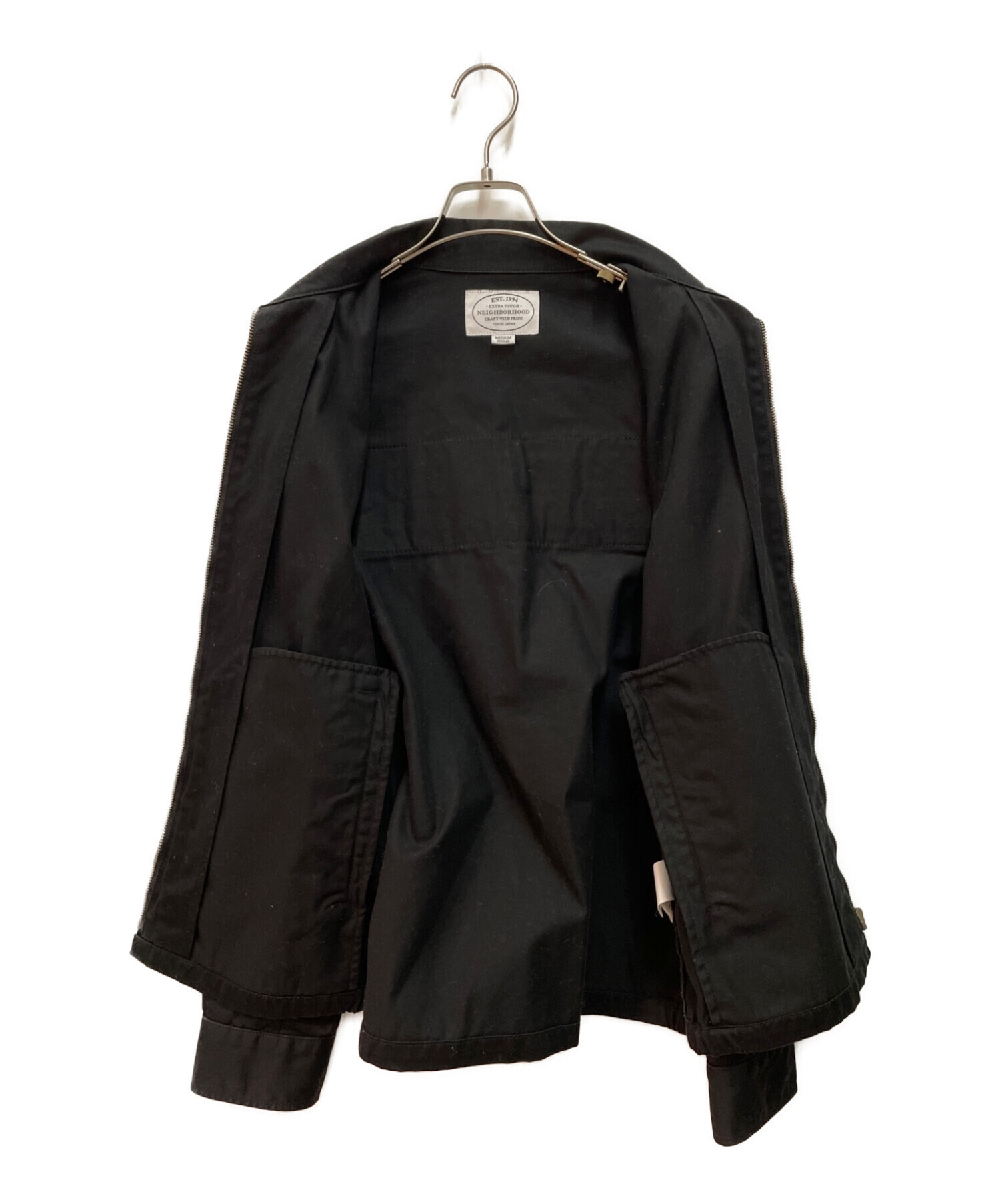 NEIGHBORHOOD (ネイバーフッド) KENDALL C-JKT WORK JACKET　ケンダルワークジャケット　ジップアップブルゾン  ブラック サイズ:SIZE M