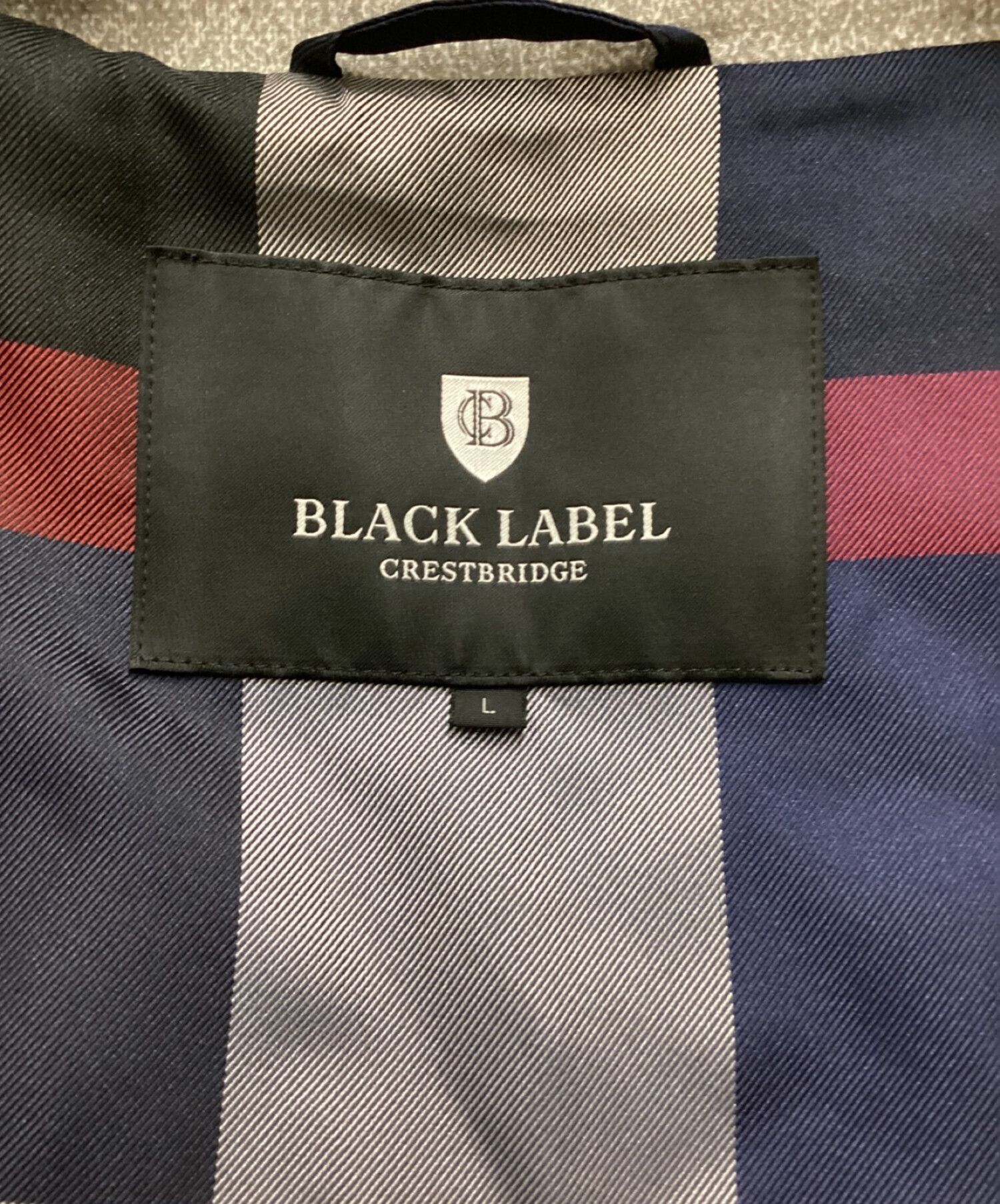 BLACK LABEL CRESTBRIDGE (ブラックレーベル クレストブリッジ) シアサッカーマウンテンパーカー グレー サイズ:L