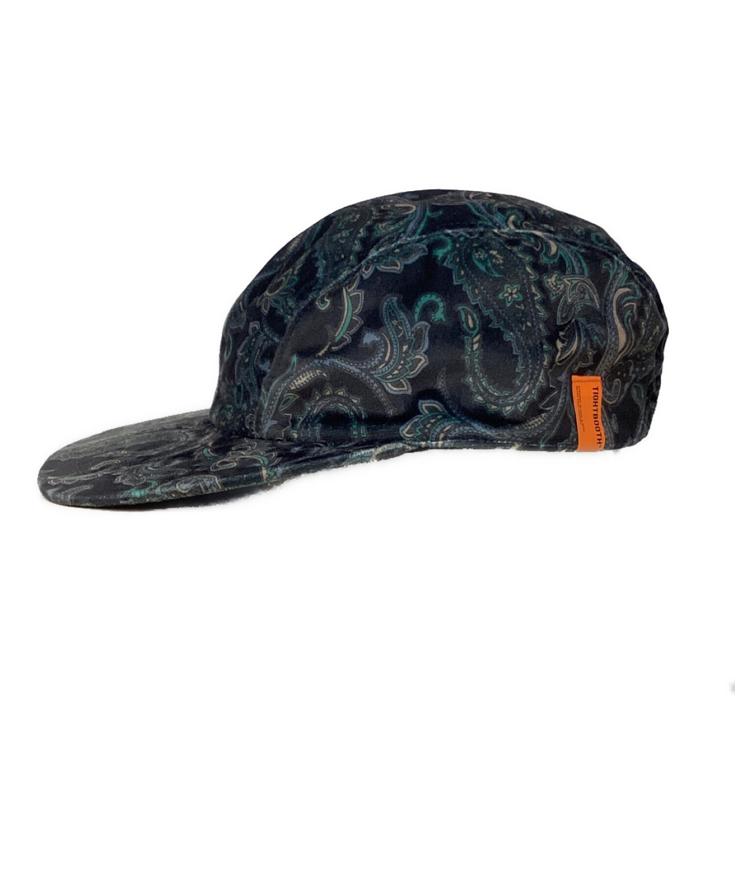 TIGHTBOOTH PRODUCTION (タイトブースプロダクション) PAISLEY VELOR CAMP CAP ネイビー