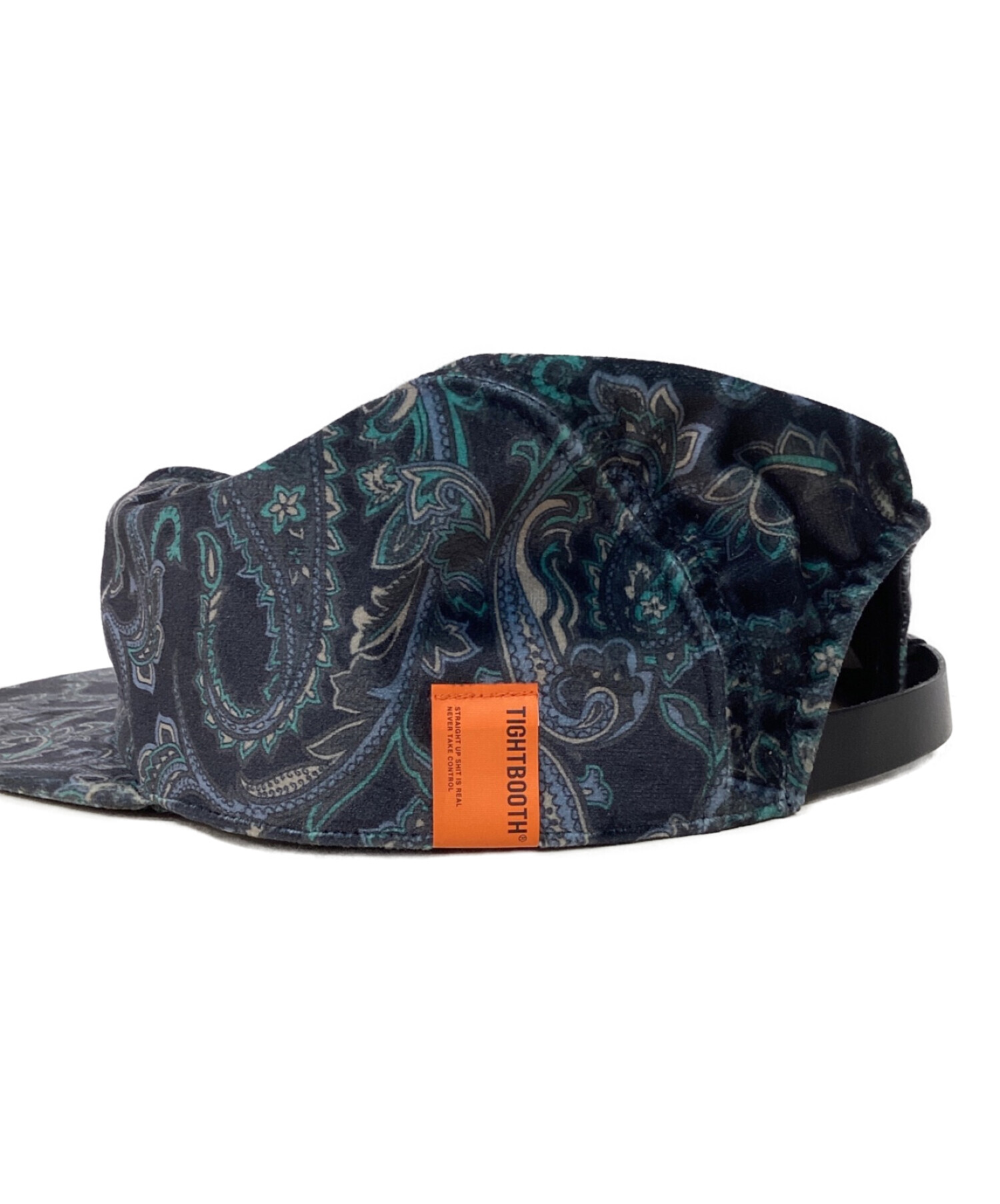 TIGHTBOOTH PRODUCTION (タイトブースプロダクション) PAISLEY VELOR CAMP CAP ネイビー