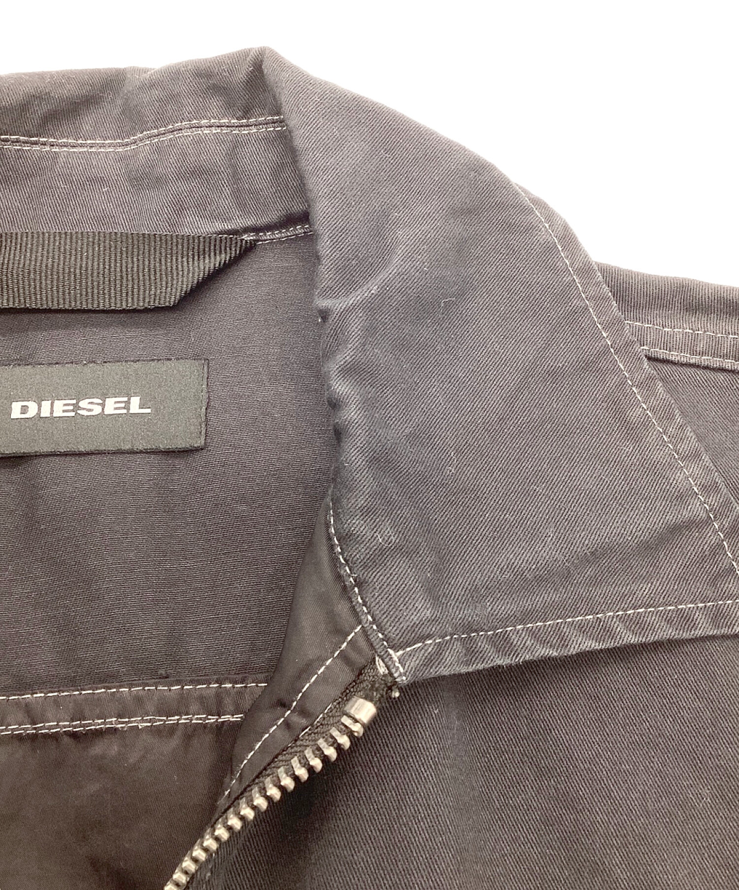 DIESEL (ディーゼル) J-BERKLEYナイロン切り替えジャケット ブラック サイズ:XS