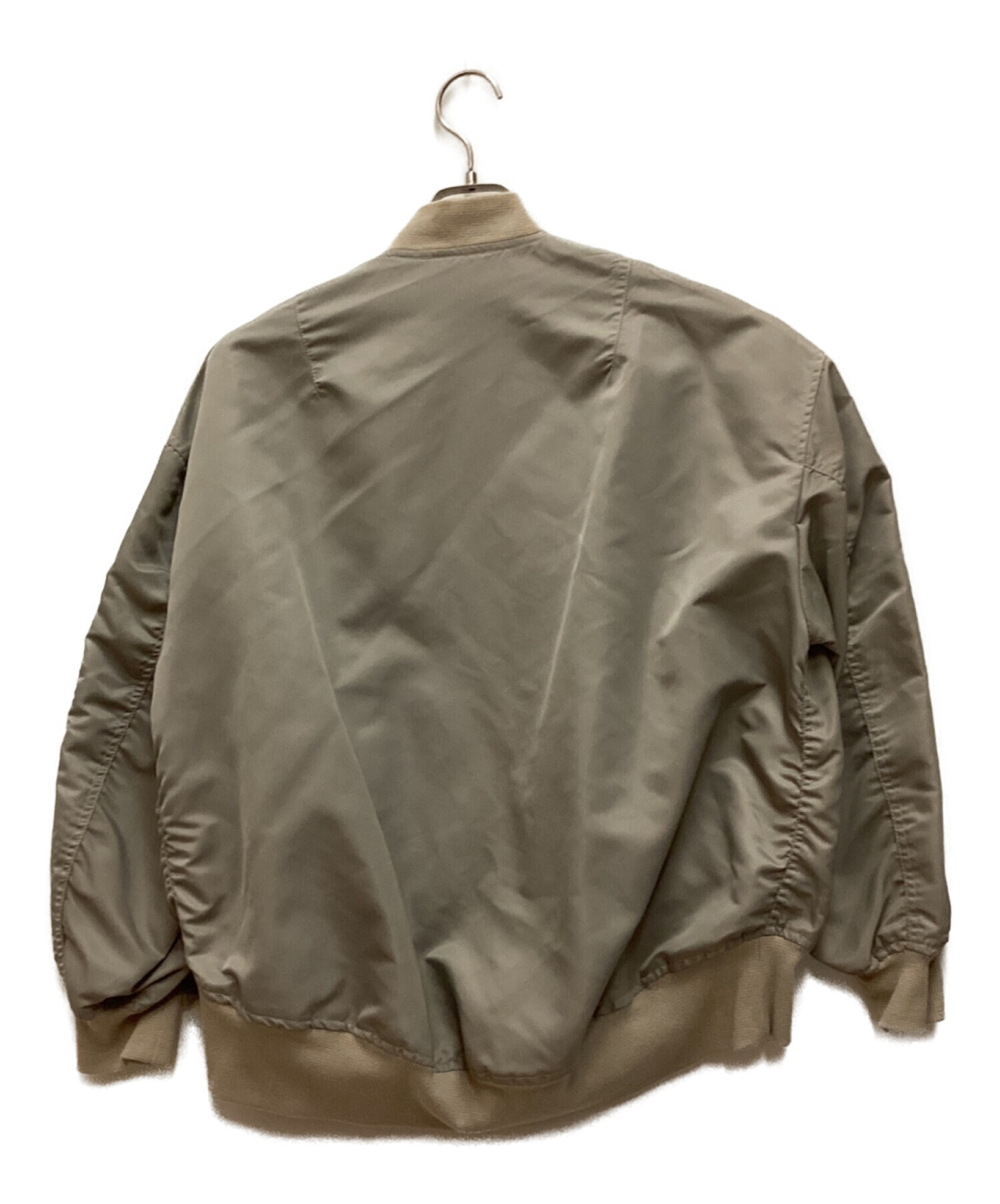 FRAMeWORK (フレームワーク) ナイロンツイルMA-1ジャケット グレー サイズ:F