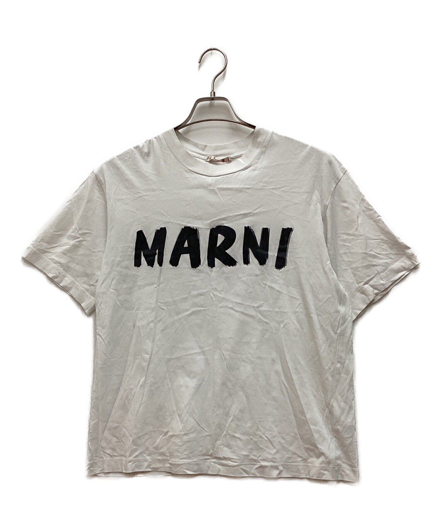 中古・古着通販】MARNI (マルニ) レタリングロゴＴシャツ ホワイト