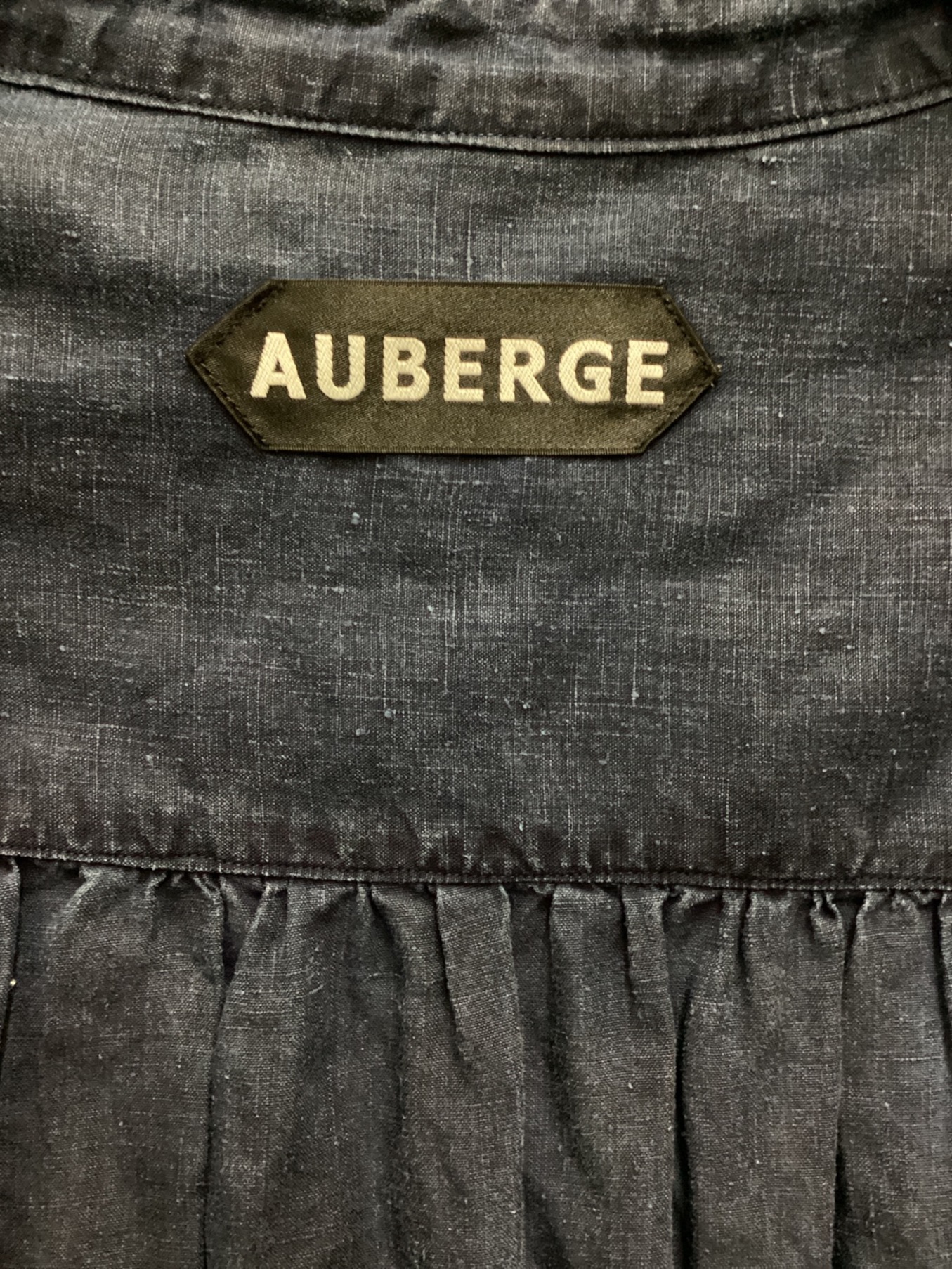 AUBERGE (オーベルジュ) リネンシャツ インディゴ サイズ:42
