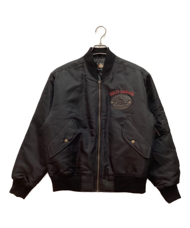 中古・古着通販】HARLEY-DAVIDSON (ハーレーダビッドソン) フライトジャケット ブラック サイズ:M｜ブランド・古着通販  トレファク公式【TREFAC FASHION】スマホサイト