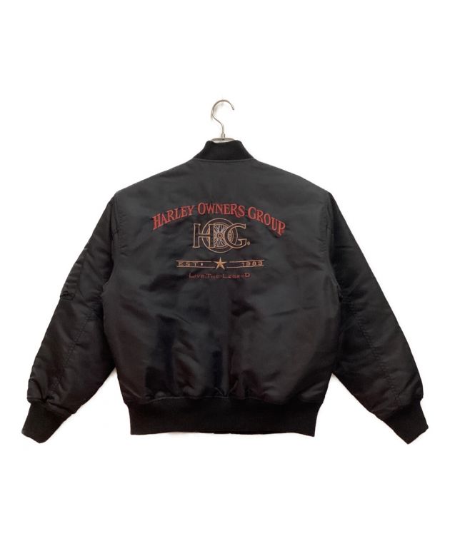 中古・古着通販】HARLEY-DAVIDSON (ハーレーダビッドソン) フライトジャケット ブラック サイズ:M｜ブランド・古着通販  トレファク公式【TREFAC FASHION】スマホサイト