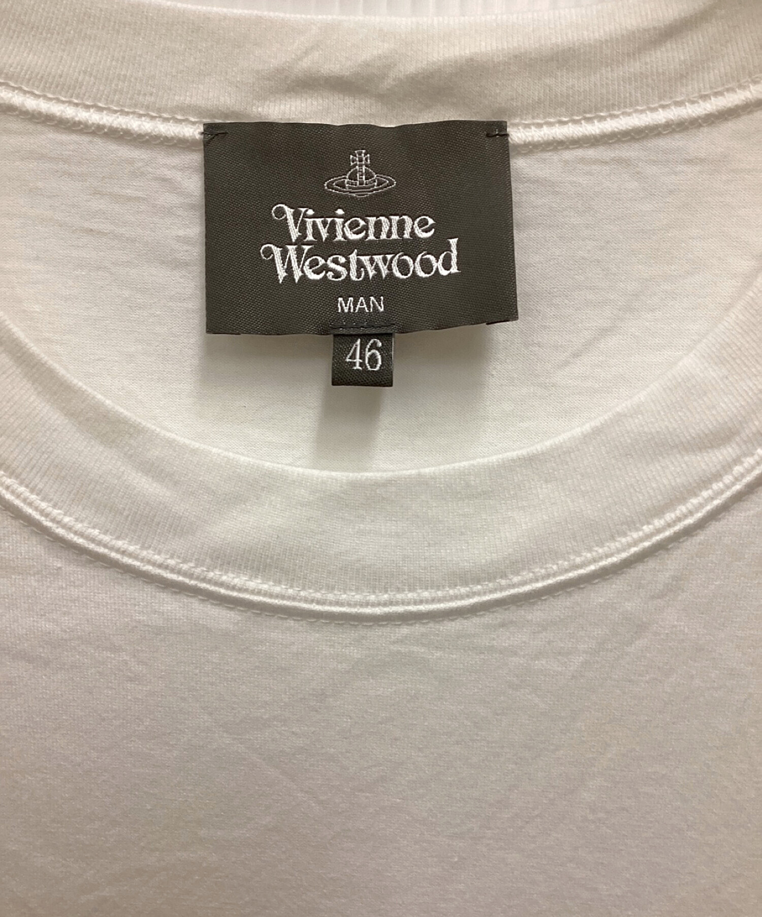 Vivienne Westwood (ヴィヴィアンウエストウッド) ポケットTシャツ ホワイト サイズ:46