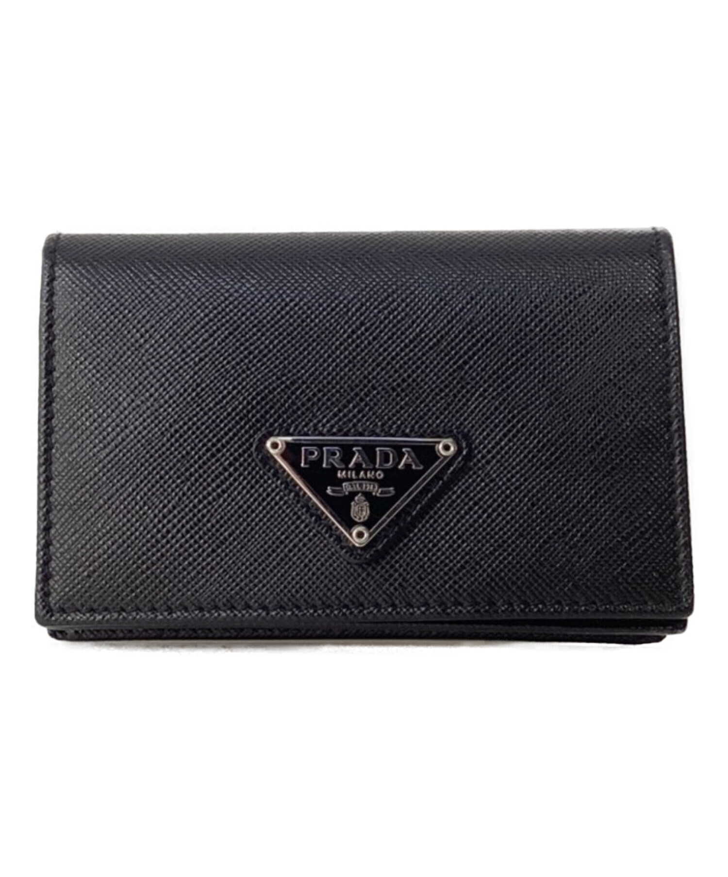 中古・古着通販】PRADA (プラダ) 名刺入れ ブラック｜ブランド・古着