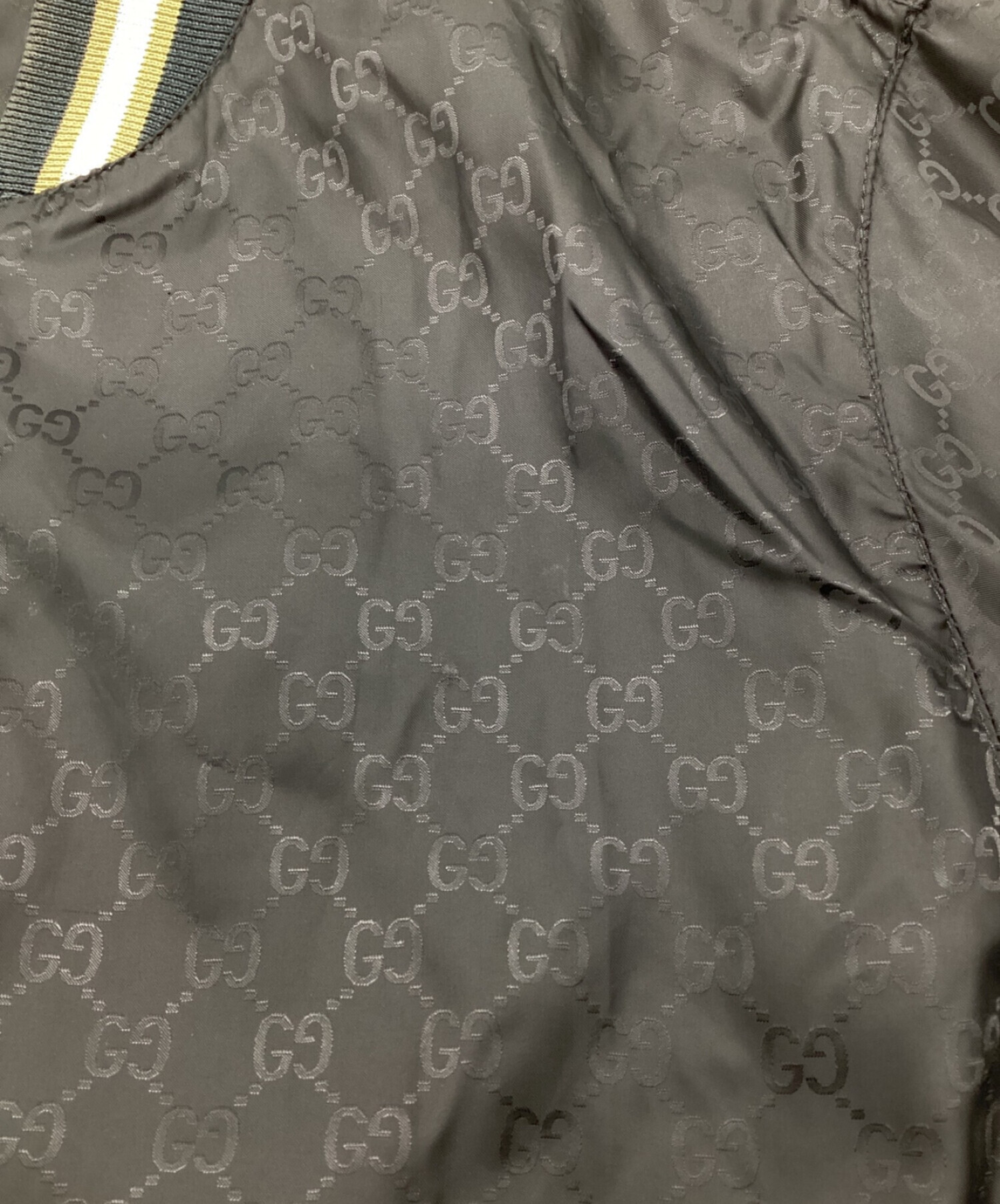 中古・古着通販】GUCCI (グッチ) ブルゾン GG リブ ライン ナイロン