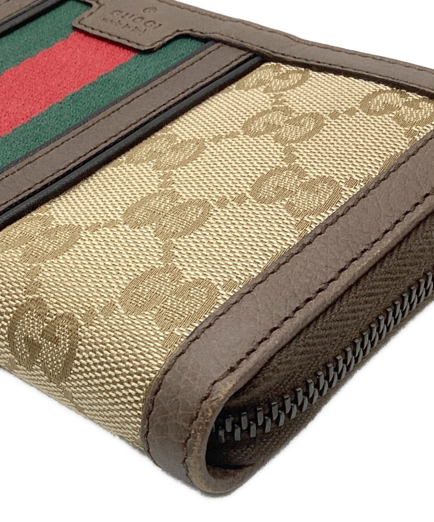 中古・古着通販】GUCCI (グッチ) シェリーラインラウンドファスナー