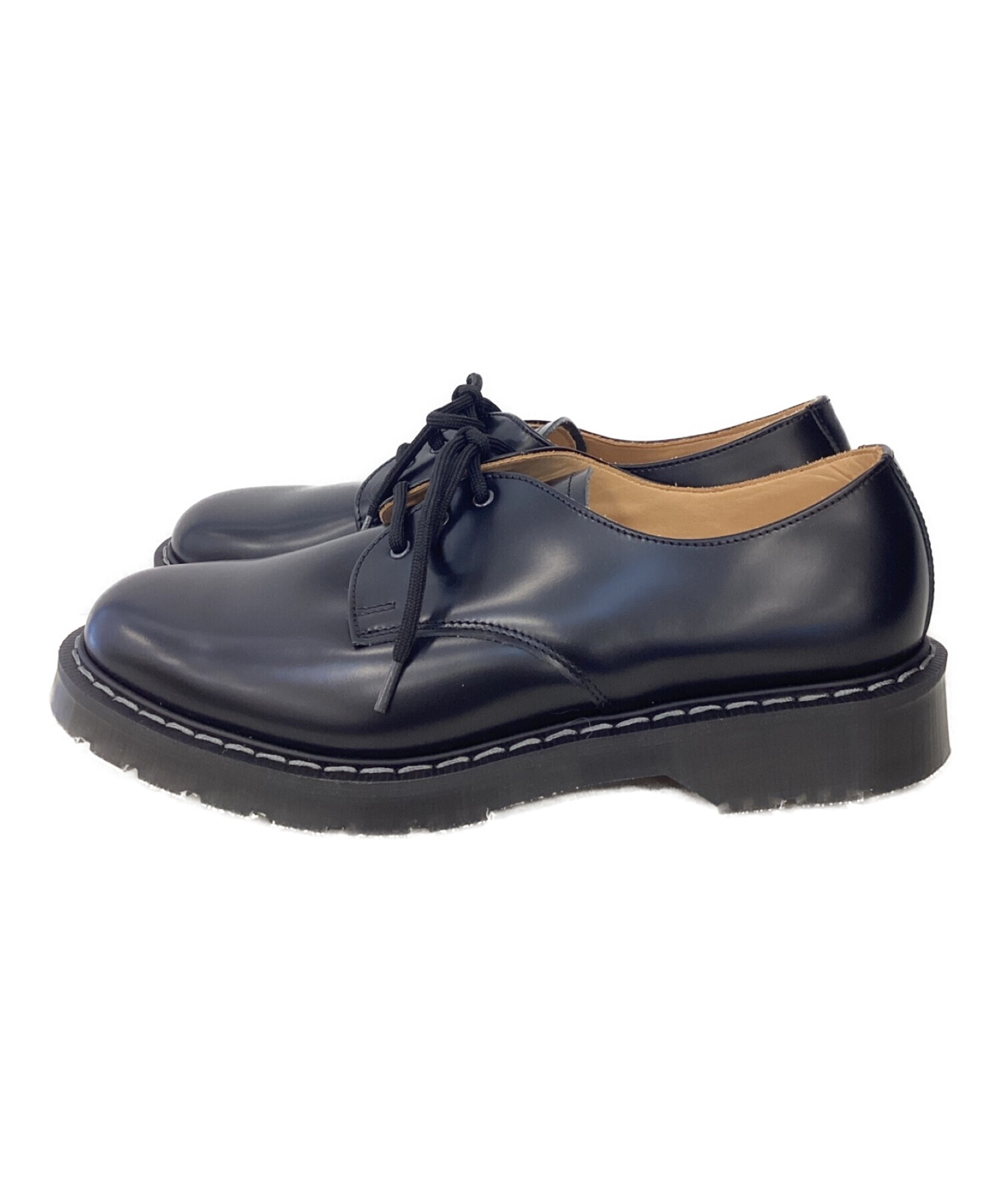 SOLOVAIR (ソロヴェアー) 3EYE GIBSON SHOE/3アイ　ギブソン　シューズ ブラック サイズ:8