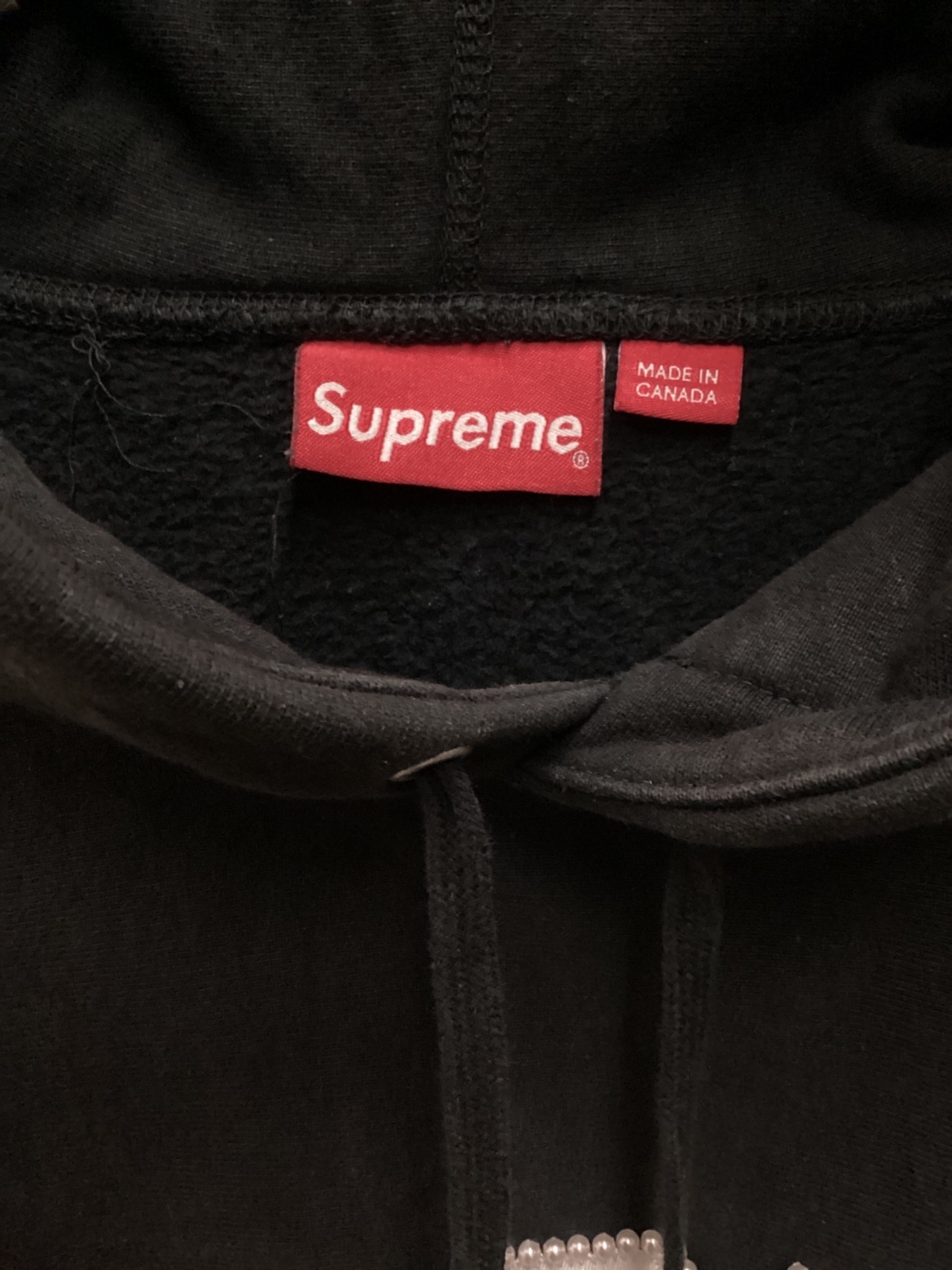 SUPREME (シュプリーム) Pearl Logo Hooded Sweatshirt ブラック サイズ:L