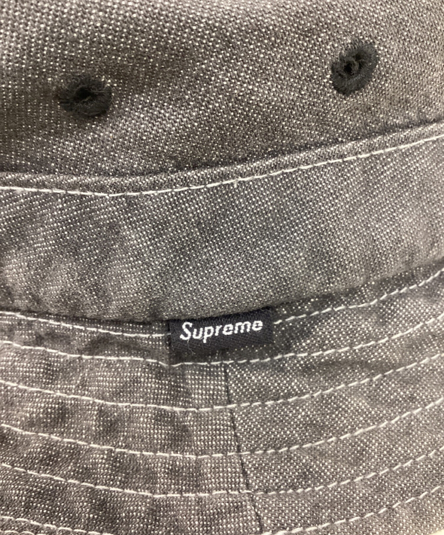 SUPREME (シュプリーム) Betty Boop Denim Crusher Hat グレー サイズ:MEDIUM/LARGE