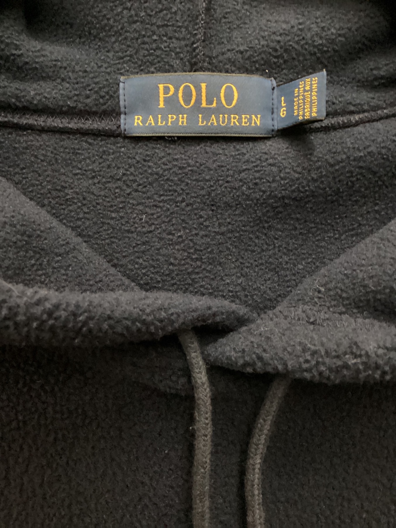 POLO RALPH LAUREN (ポロ・ラルフローレン) ボアフリースパーカー ネイビー サイズ:L