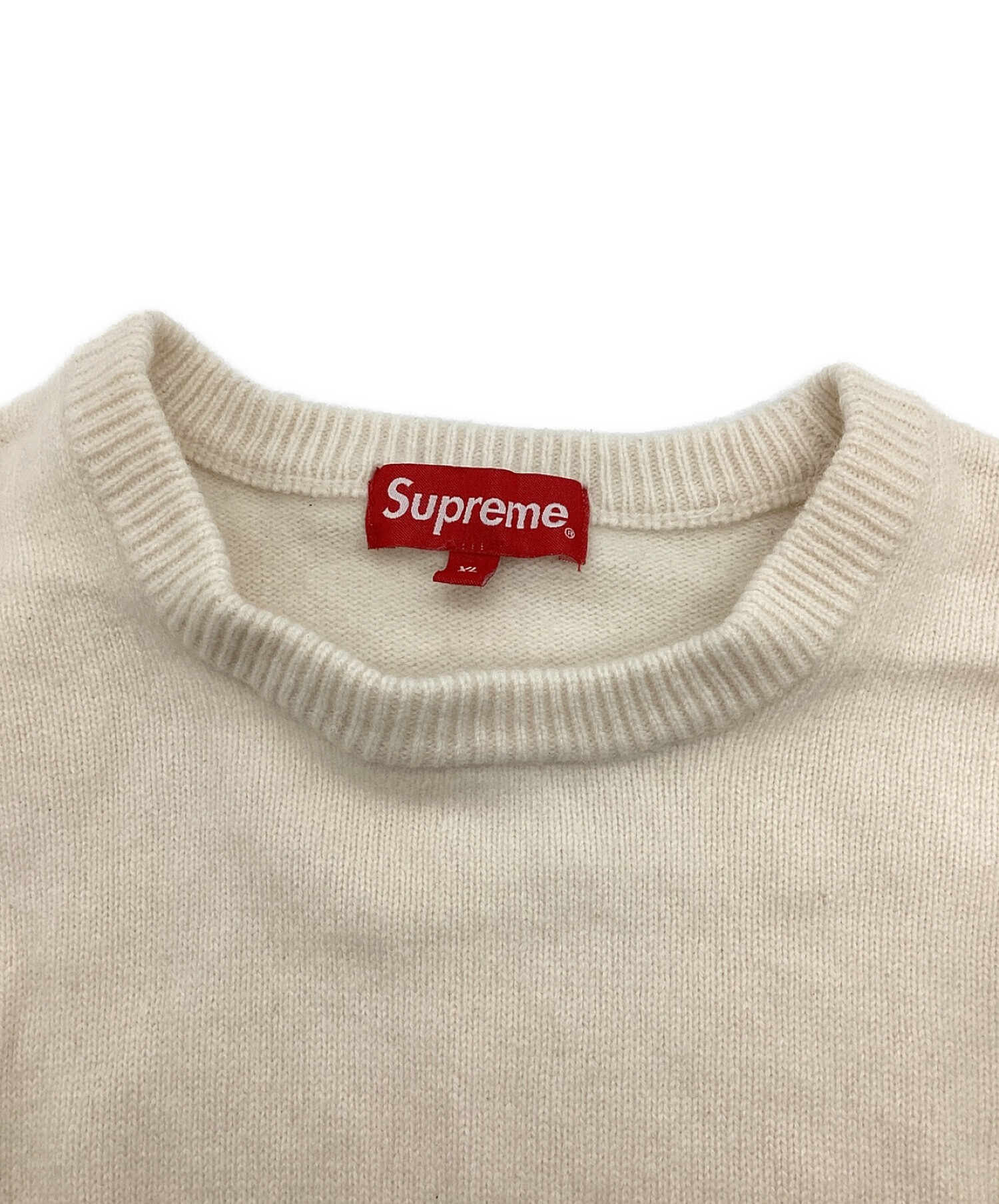 中古・古着通販】SUPREME (シュプリーム) Inside Out Logo Sweater ニット ベージュ サイズ:XL｜ブランド・古着通販  トレファク公式【TREFAC FASHION】スマホサイト