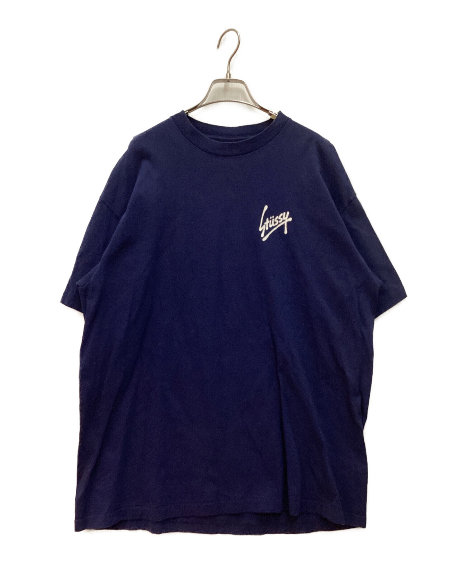 stussy (ステューシー) プリントTシャツ ネイビー サイズ:XL