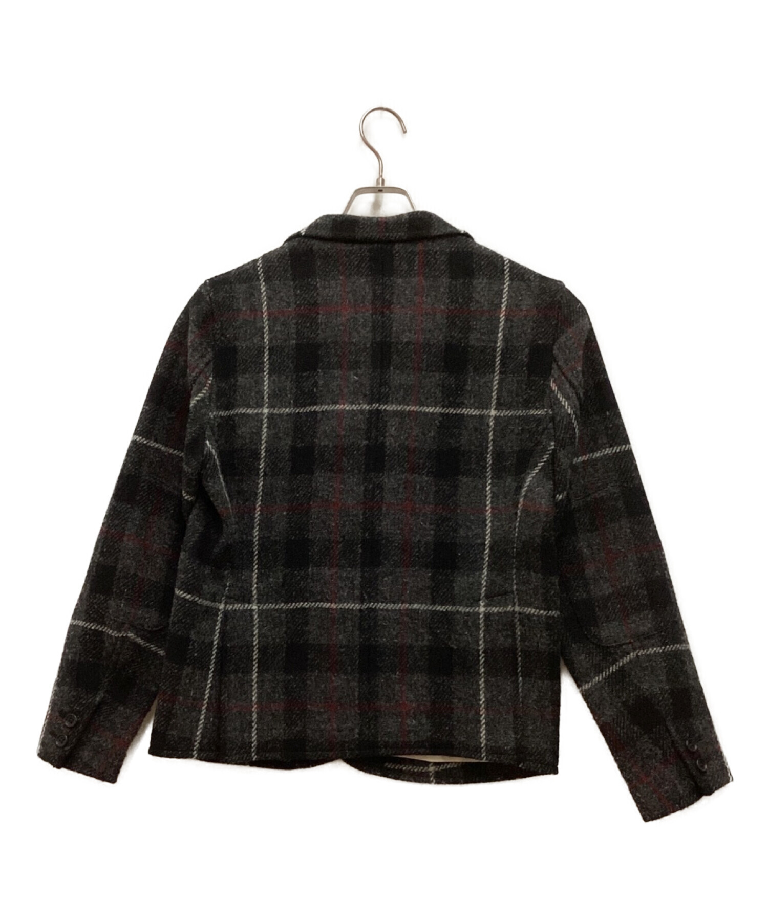 BEAMS BOY×Harris tweed (ビームスボーイ×ハリスツイード) ツイードジャケット グレー サイズ:F