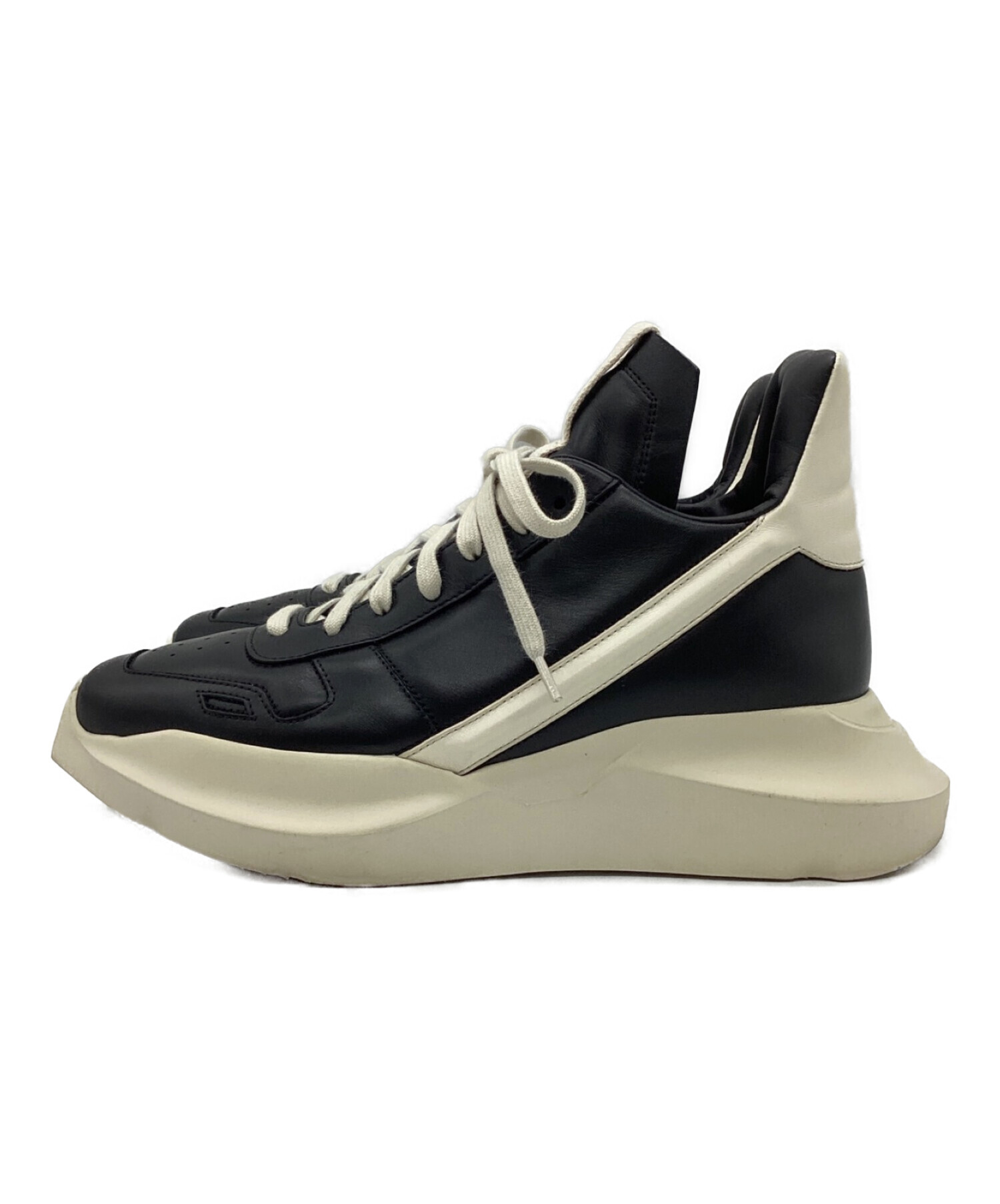 RICK OWENS (リック オウエンス) GETH RUNNER　ハイカットスニーカー　厚底スニーカー ブラック サイズ:40