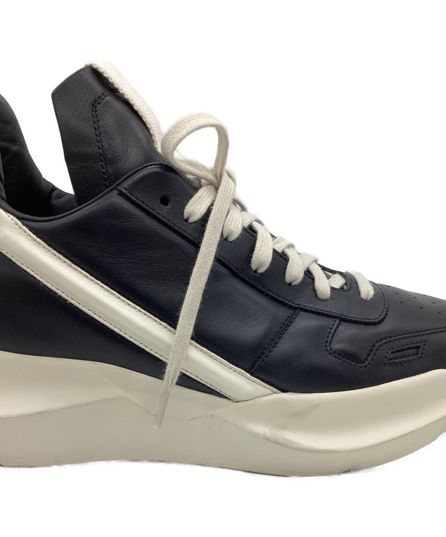 RICK OWENS (リック オウエンス) GETH RUNNER　ハイカットスニーカー　厚底スニーカー ブラック サイズ:40