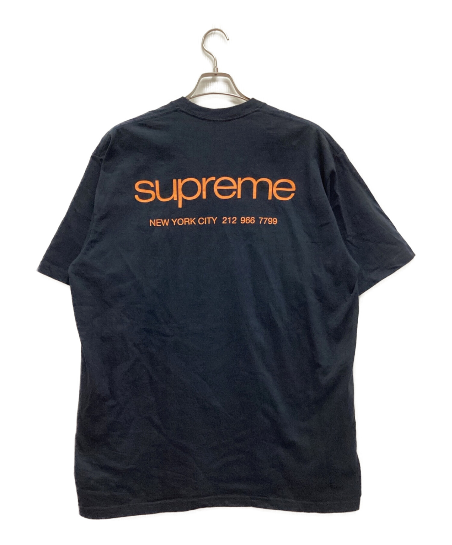 SUPREME (シュプリーム) NYC Tee / ニューヨークTシャツ　23FW WEEK17 ロゴ ネイビー サイズ:XL