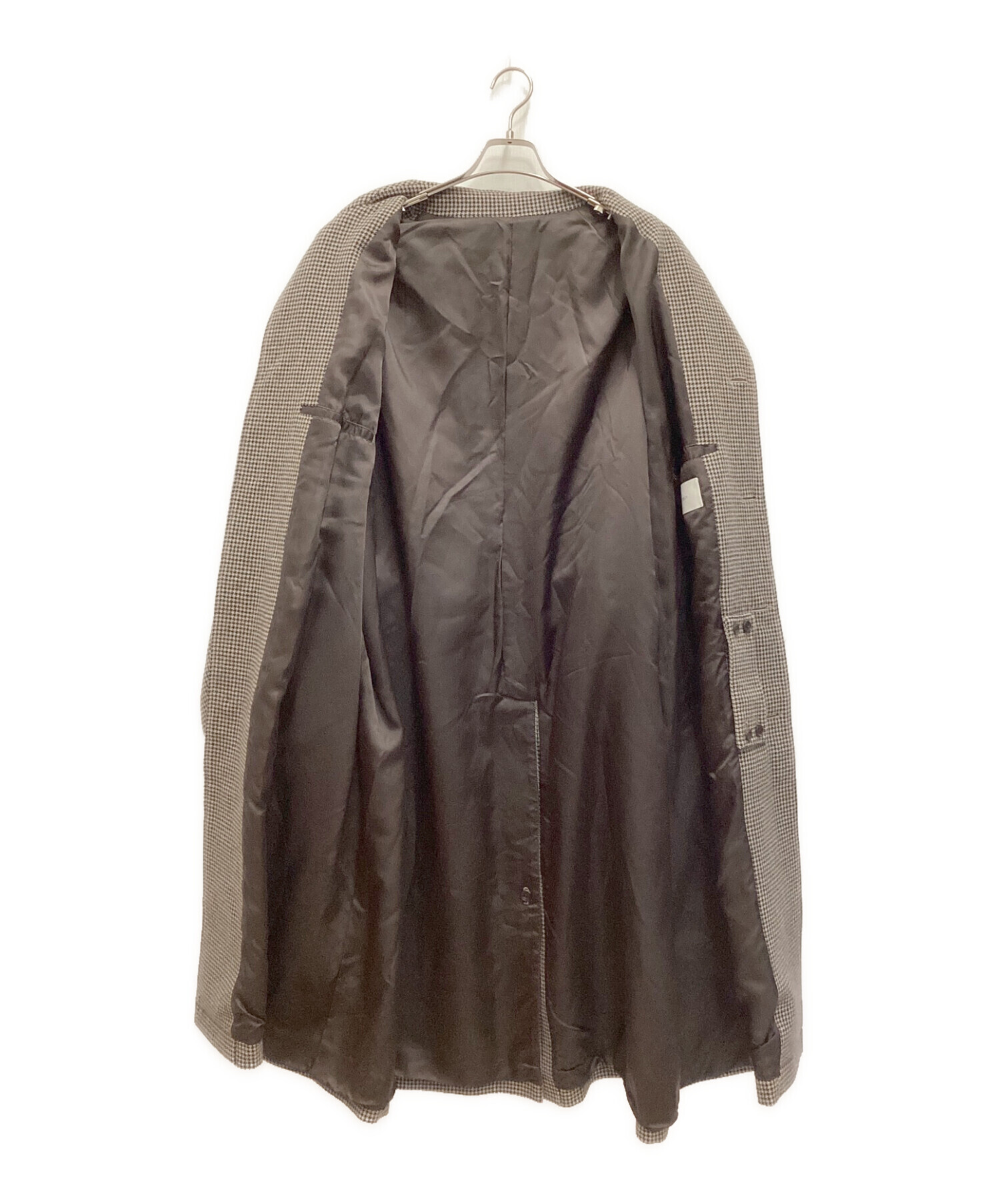 中古・古着通販】stein (シュタイン) OVER SLEEVE INVESTIGATED COAT / オーバースリーブ インベスゲイテッドコート  千鳥格子柄 ブラウン サイズ:M｜ブランド・古着通販 トレファク公式【TREFAC FASHION】スマホサイト