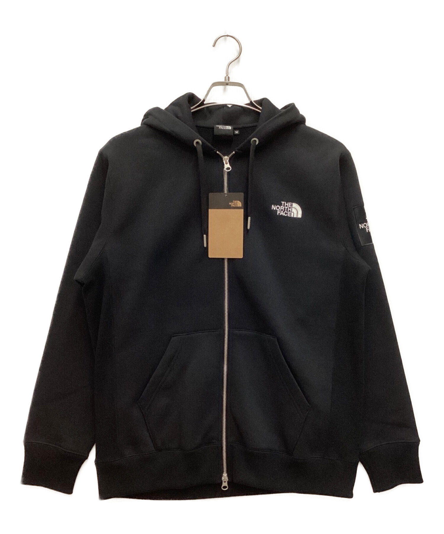 THE NORTH FACE (ザ ノース フェイス) Square Logo Full Zip / スクエアロゴフルジップ ブラック サイズ:M  未使用品