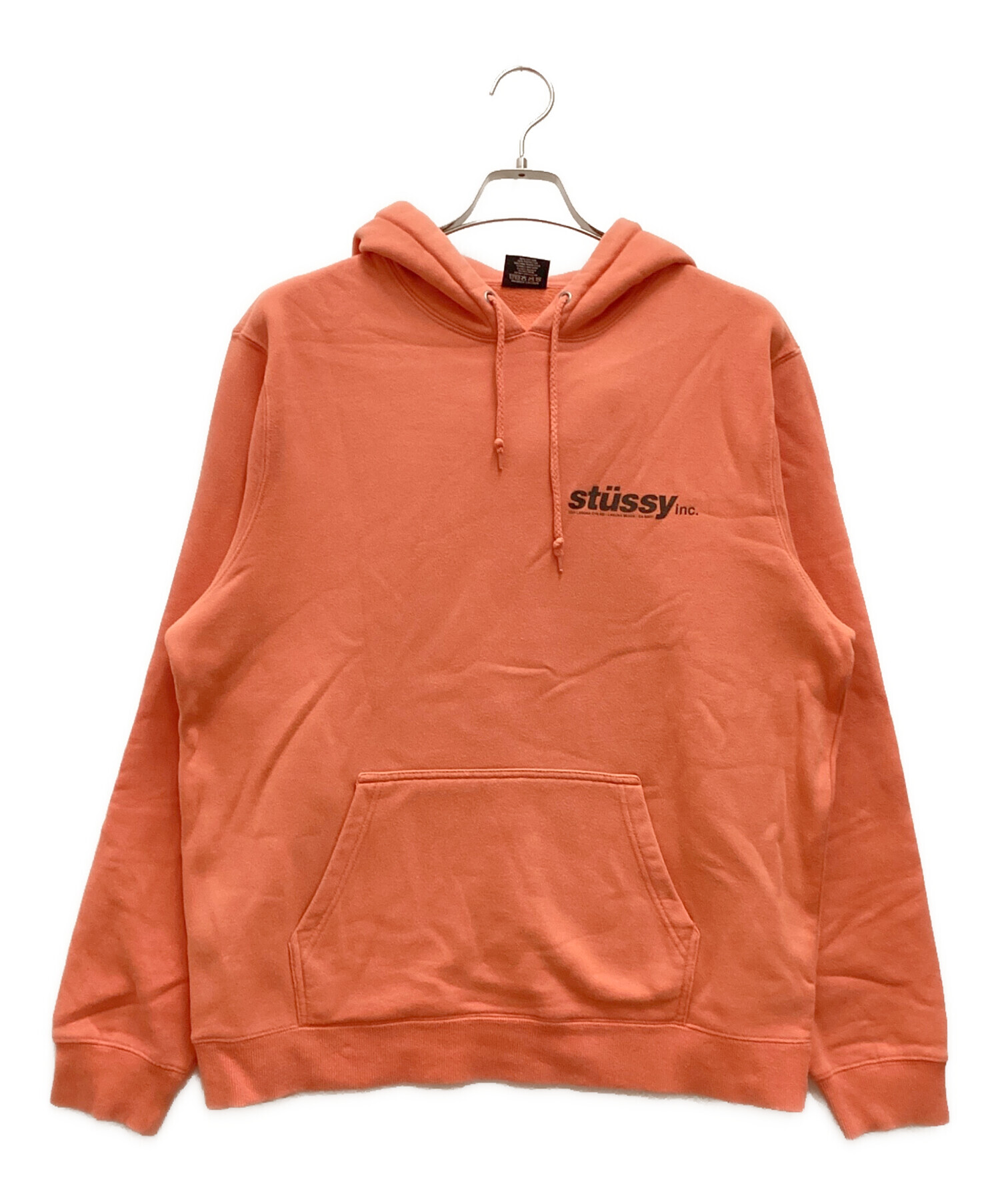 中古・古着通販】stussy (ステューシー) プルオーバーパーカー バックプリント オレンジ サイズ:S｜ブランド・古着通販  トレファク公式【TREFAC FASHION】スマホサイト