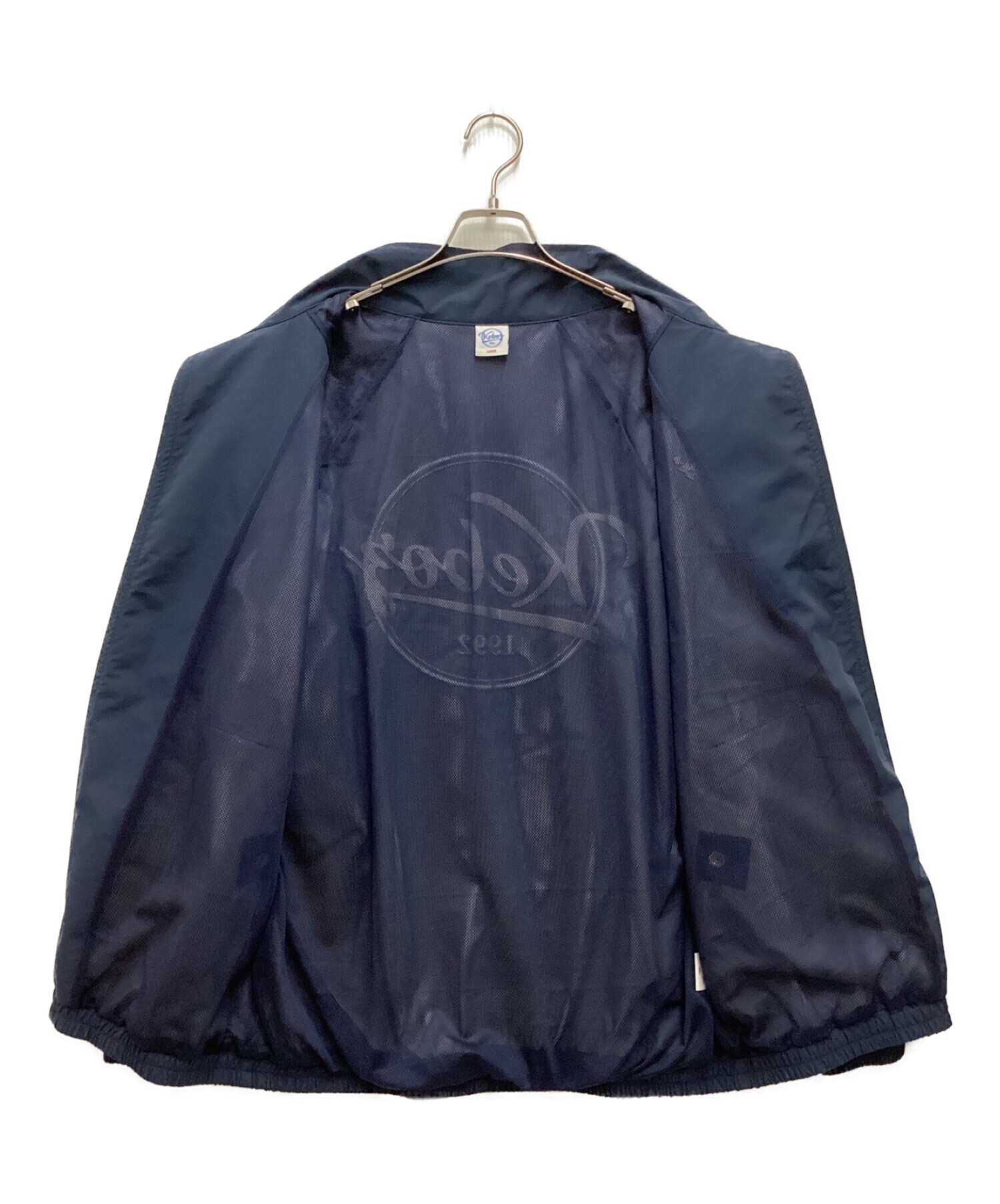 中古・古着通販】KEBOZ (ケボズ) 2Tone Nylon Track Jacket / 2トーンナイロントラックジャケット バックロゴ刺繍  バイカラー ネイビー サイズ:LARGE｜ブランド・古着通販 トレファク公式【TREFAC FASHION】スマホサイト