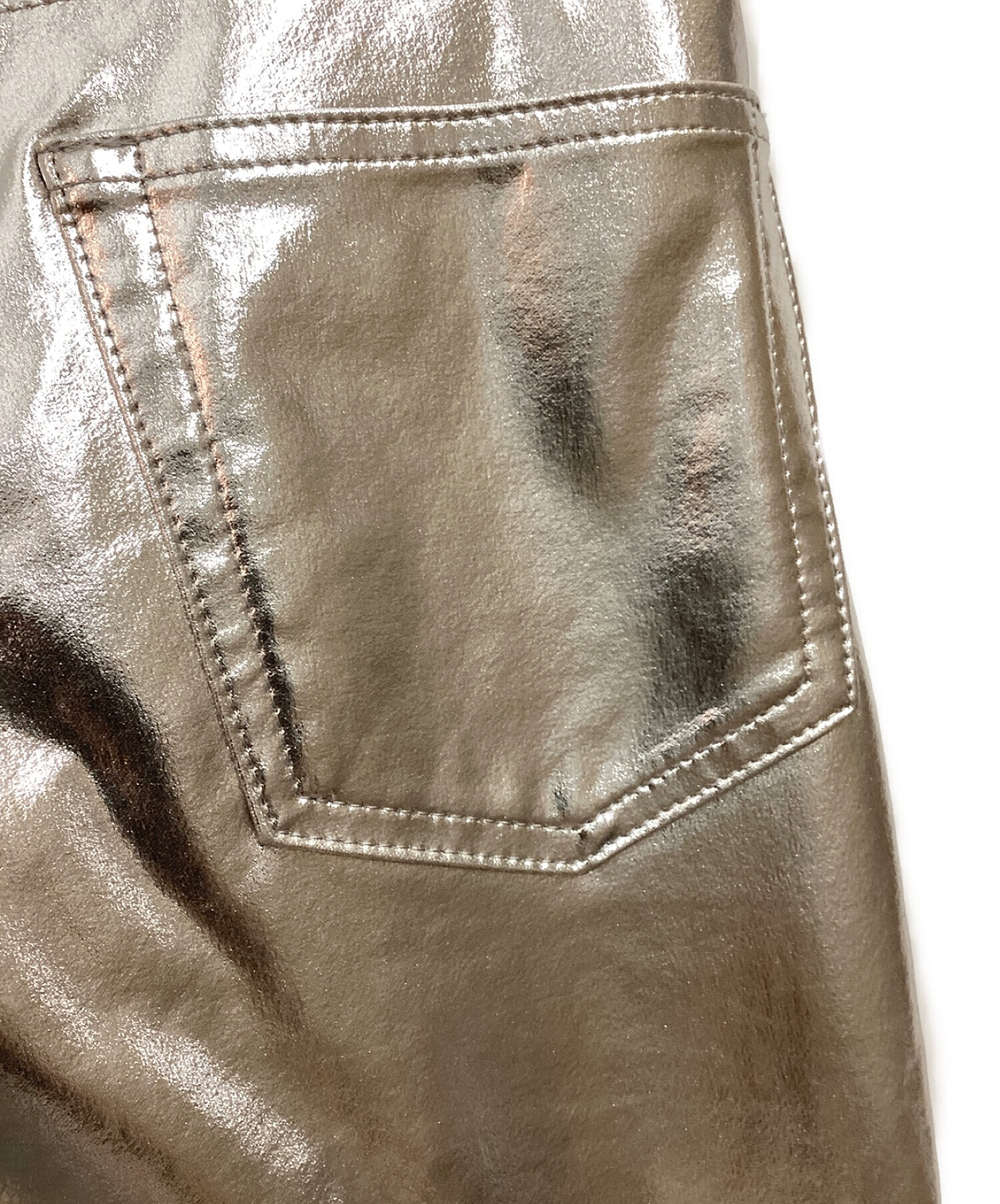 中古・古着通販】JUNYA WATANABE COMME des GARCONS ((ジュンヤワタナベ コムデギャルソン) Metallic  Cropped-Leg Trousers シルバー サイズ:S｜ブランド・古着通販 トレファク公式【TREFAC FASHION】スマホサイト