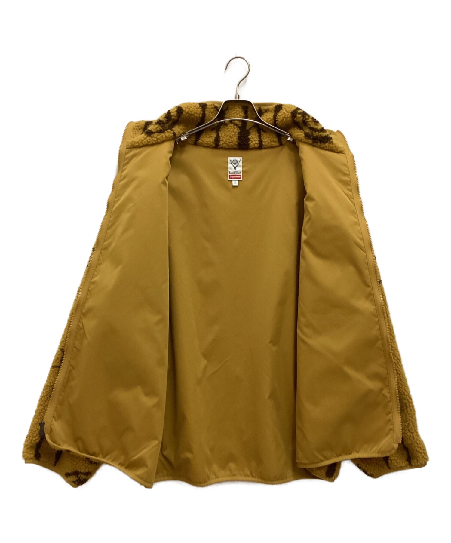 SUPREME (シュプリーム) South2 West8 (サウスツー ウエストエイト) Fleece Jacket　フリースジャケット　 ボアジャケット イエロー サイズ:XL