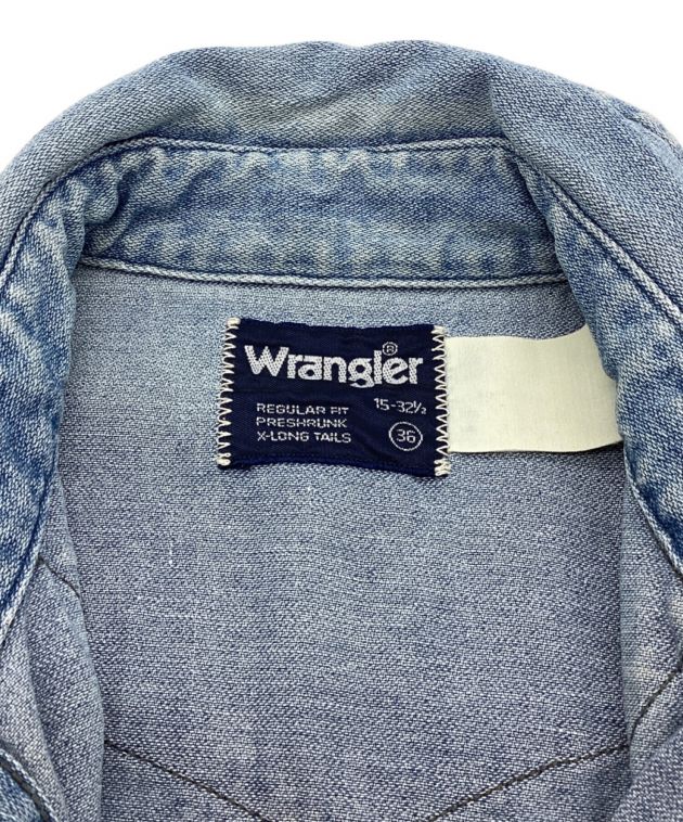 Wrangler (ラングラー) N.HOOLYWOOD (エヌ ハリウッド) デニムシャツ　ウエスタンシャツ ブルー サイズ:36