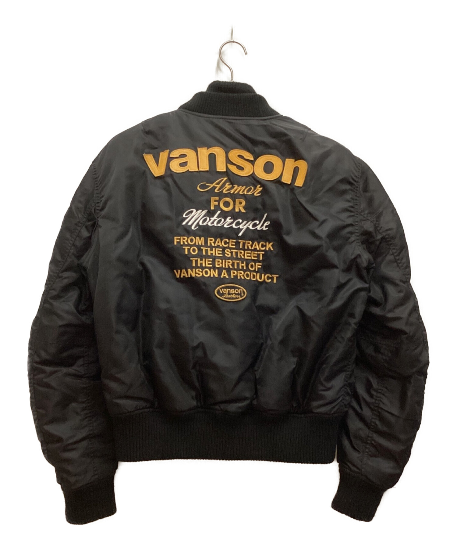 中古・古着通販】VANSON (バンソン) プロテクターMA-1ジャケット 袖 ...
