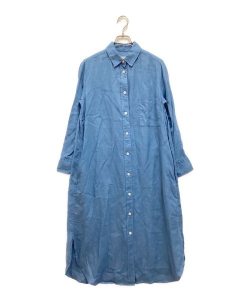 【中古・古着通販】Plage (プラージュ) Linen シャツワンピース リネン ロング ブルー サイズ:34｜ブランド・古着通販  トレファク公式【TREFAC FASHION】スマホサイト