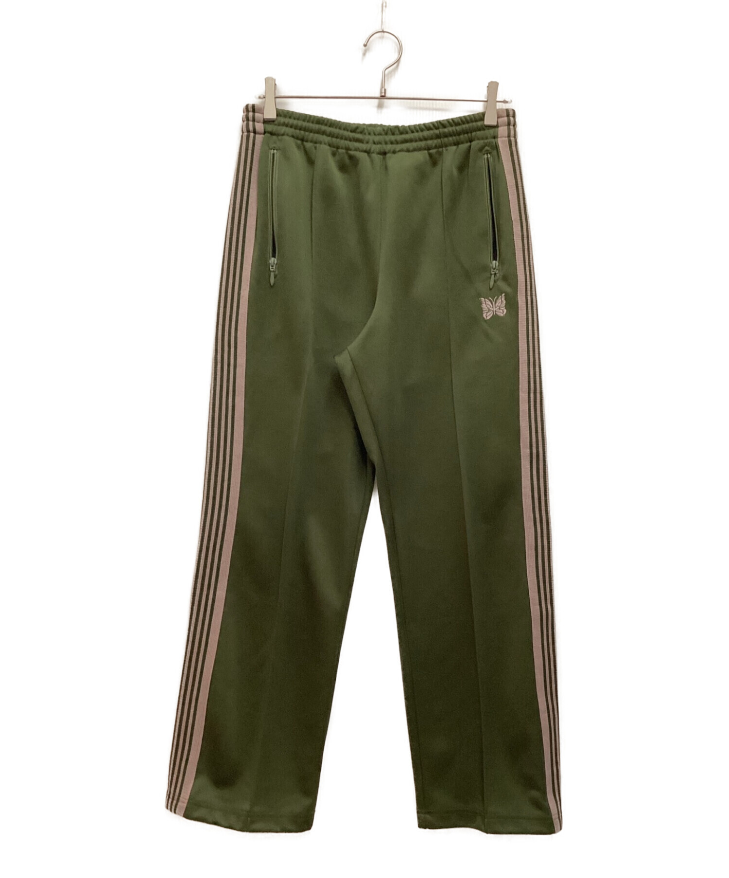 中古・古着通販】Needles (ニードルズ) Track Pant Poly Smooth オリーブ サイズ:S｜ブランド・古着通販  トレファク公式【TREFAC FASHION】スマホサイト