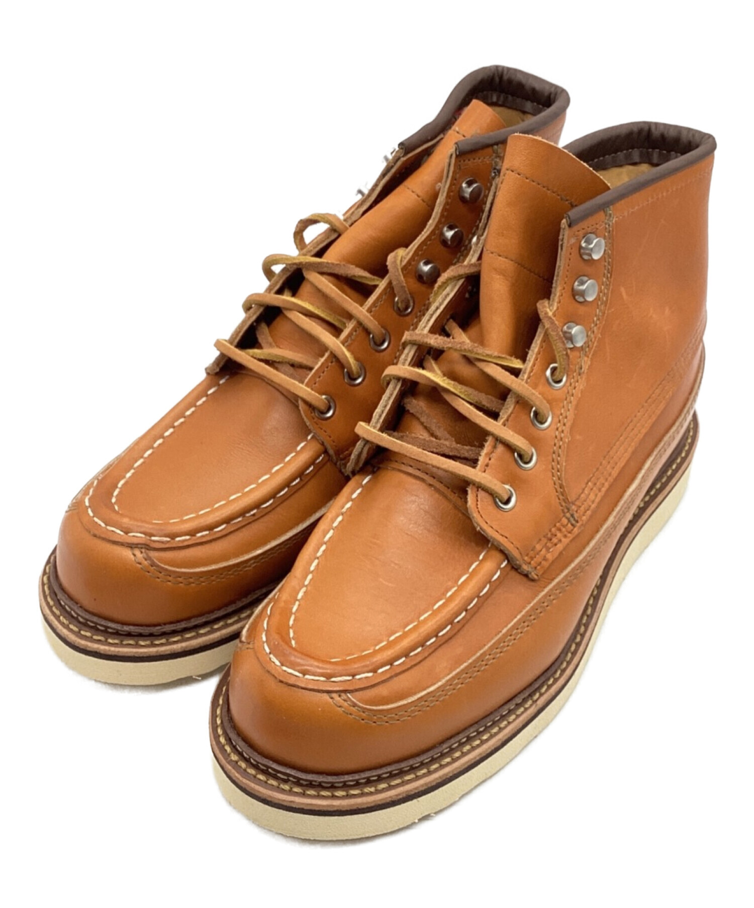 中古・古着通販】RED WING (レッドウィング) 復刻アイリッシュセッター・カヌーモック 復刻犬タグ ワーキングブーツ ブラウン  サイズ:25.0｜ブランド・古着通販 トレファク公式【TREFAC FASHION】スマホサイト