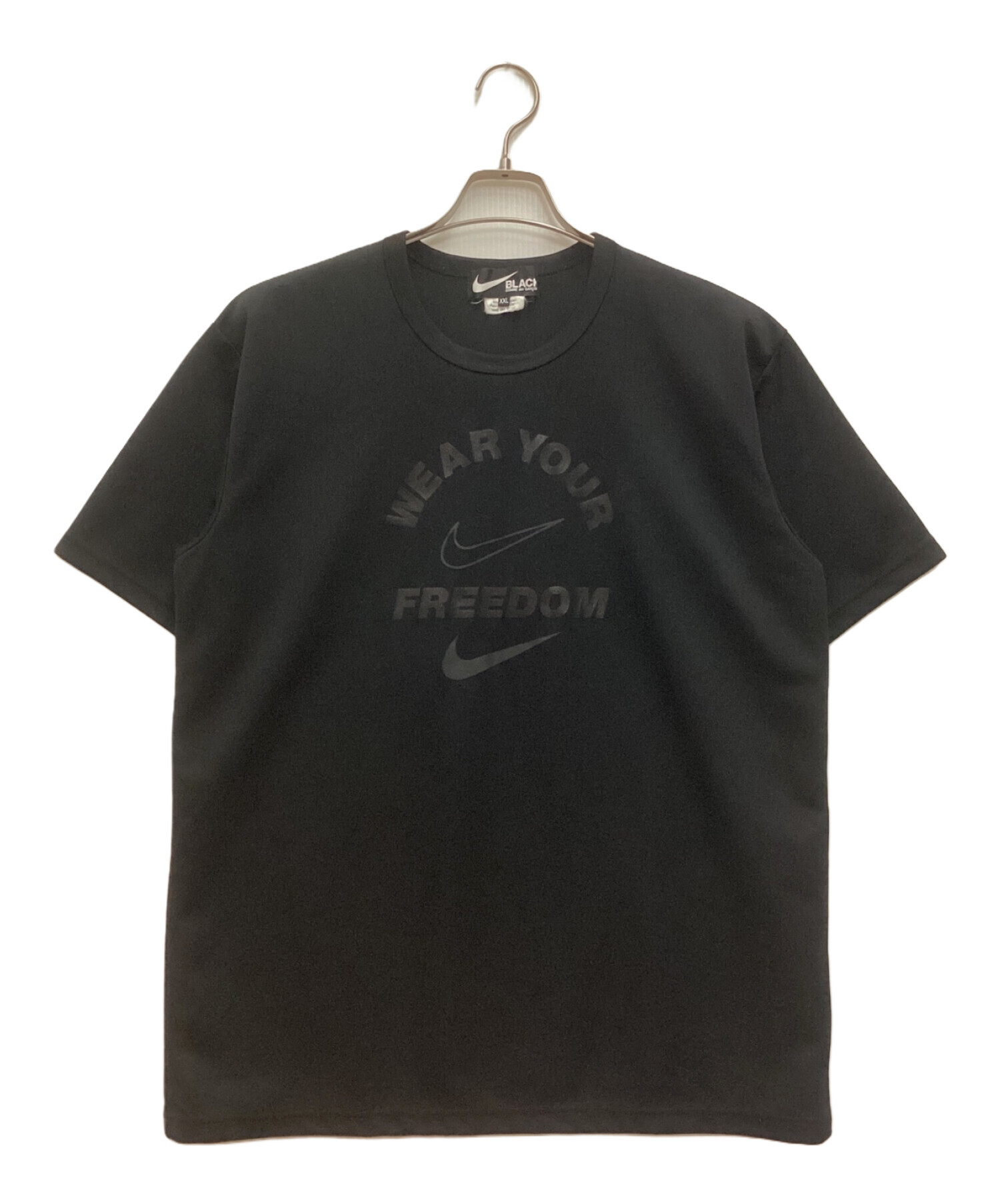 中古・古着通販】NIKE×BLACK COMME des GARCONS (ナイキ×ブラックコムデギャルソン) プリントTシャツ クルーネック  スポーツ ブラック サイズ:XXL｜ブランド・古着通販 トレファク公式【TREFAC FASHION】スマホサイト