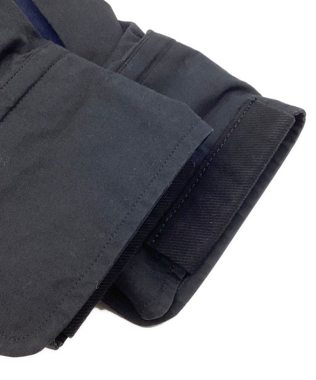 sacai (サカイ) Poplin Shirt / ポプリンシャツ　レイヤード　20SS ブラック×ネイビー サイズ:1